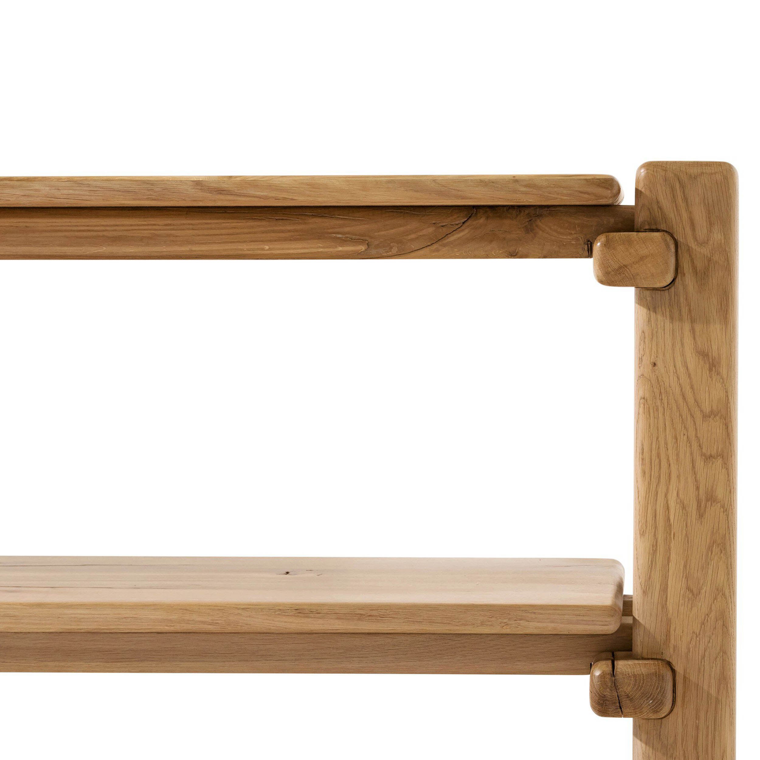 Marcia Low Console Table, Natural Reclaimed French Oak