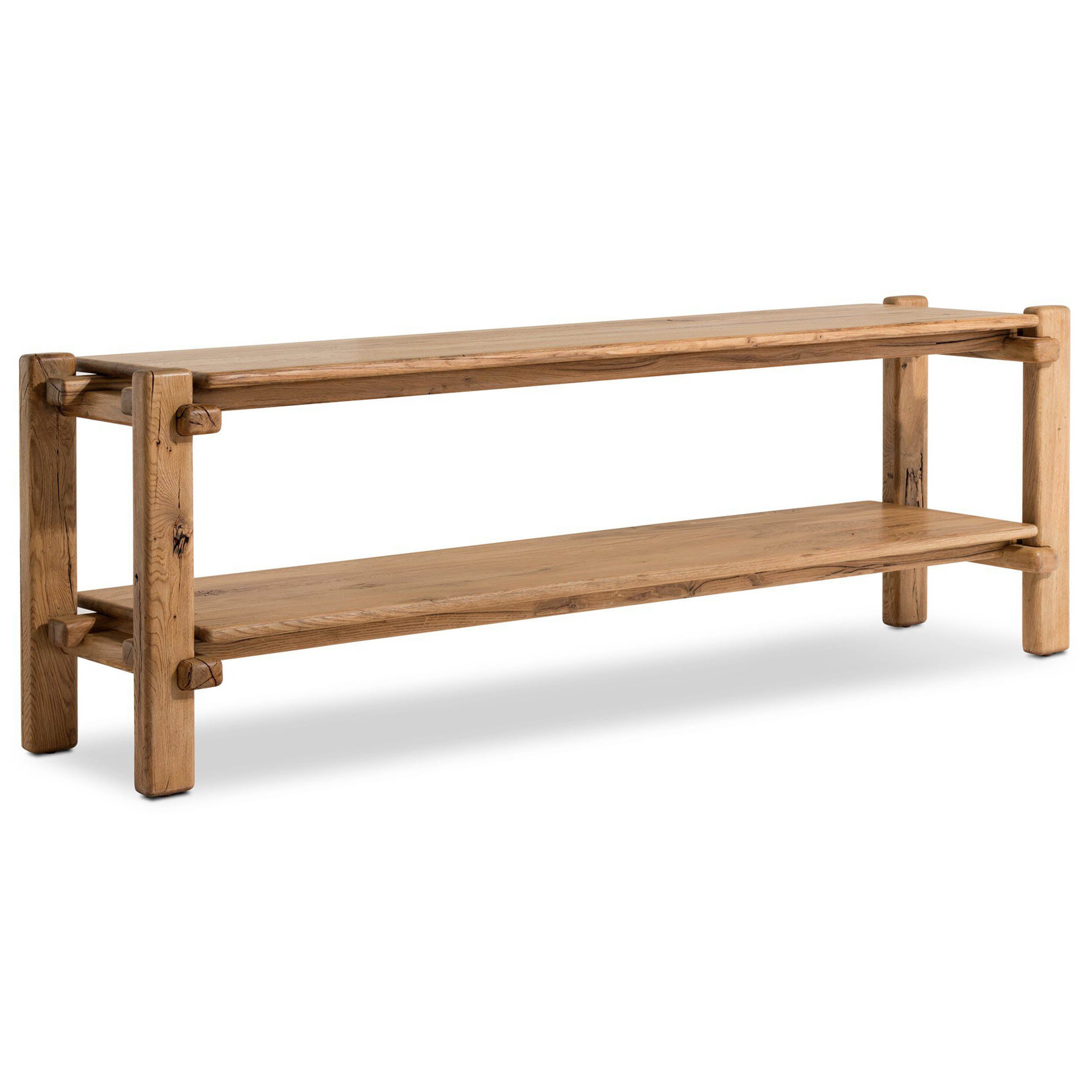 Marcia Console Table, Natural Reclaimed French Oak