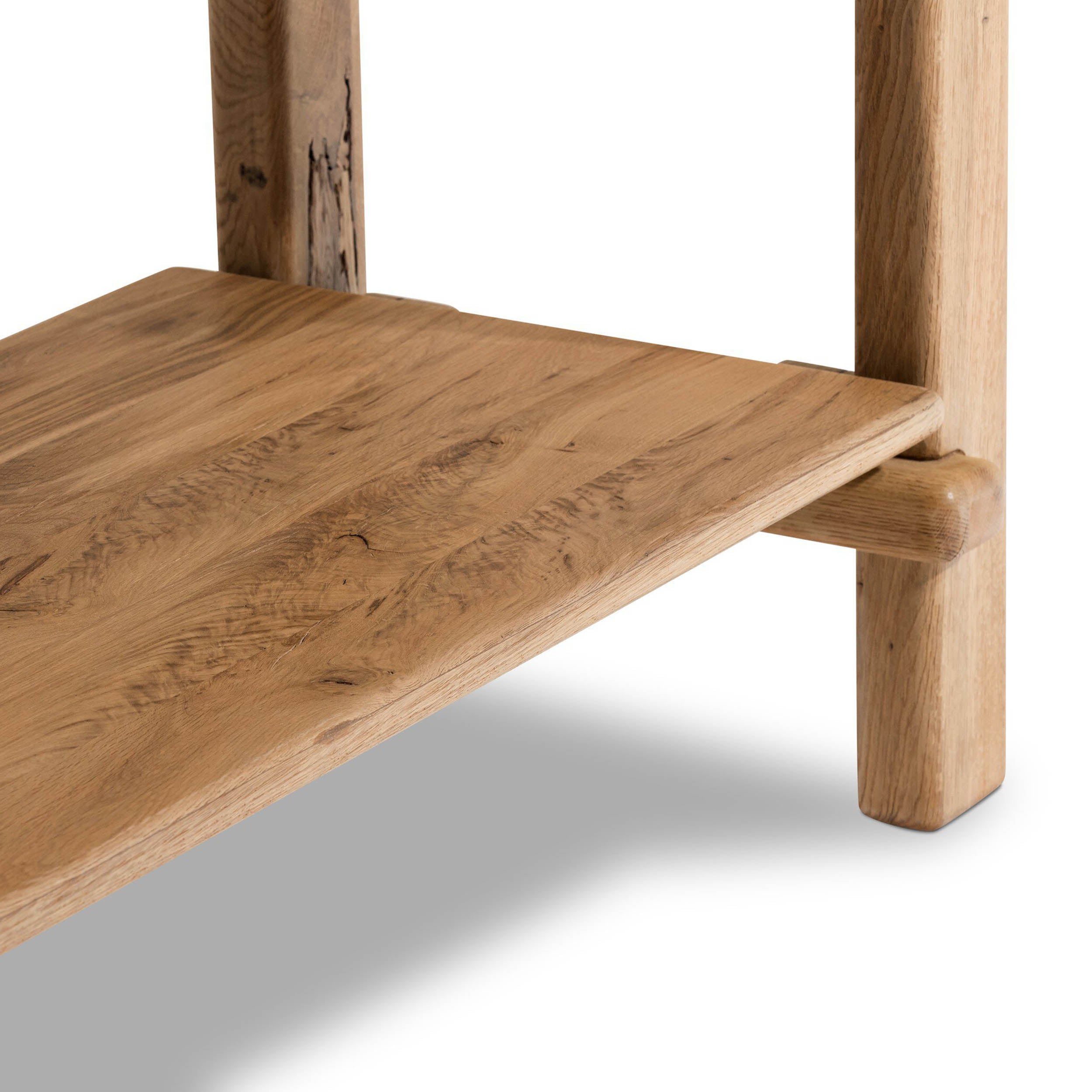 Marcia Console Table, Natural Reclaimed French Oak