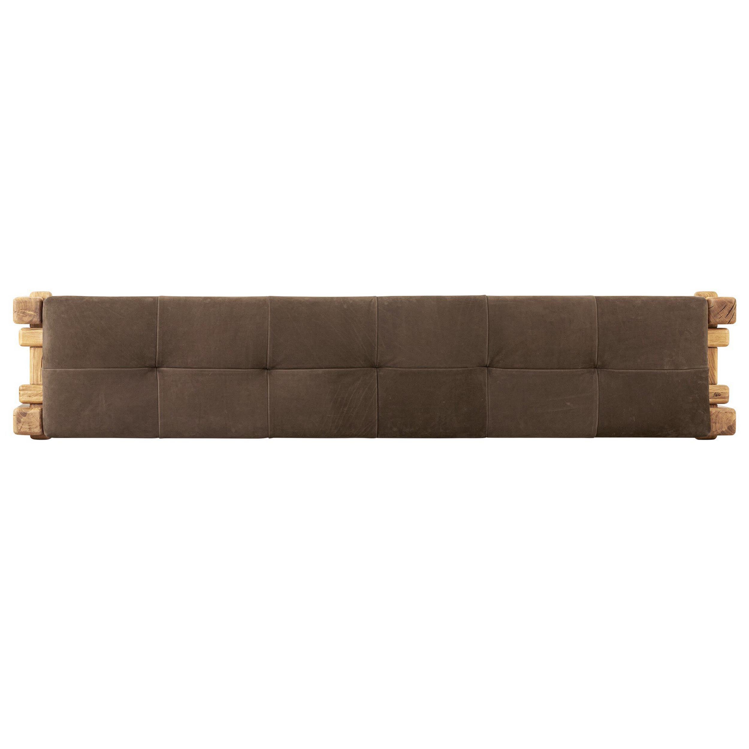 Marcia Accent Bench, Nubuck Cigar