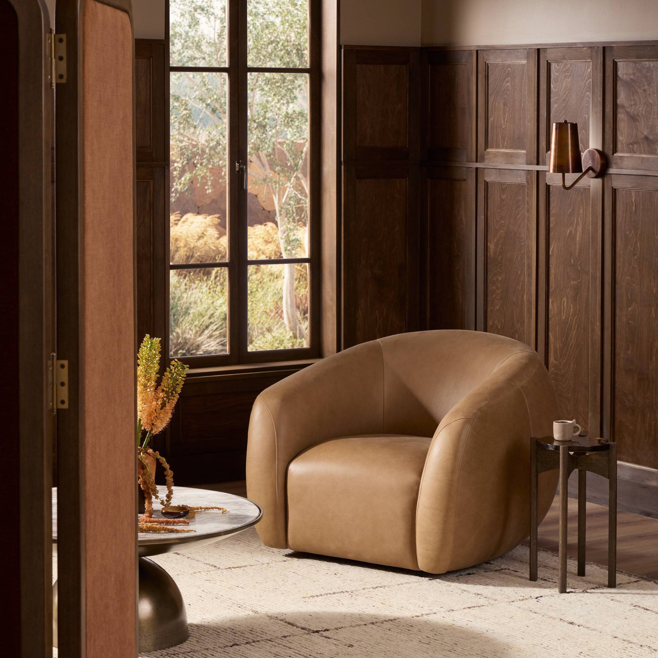 Channing Swivel Chair, Palermo Drift