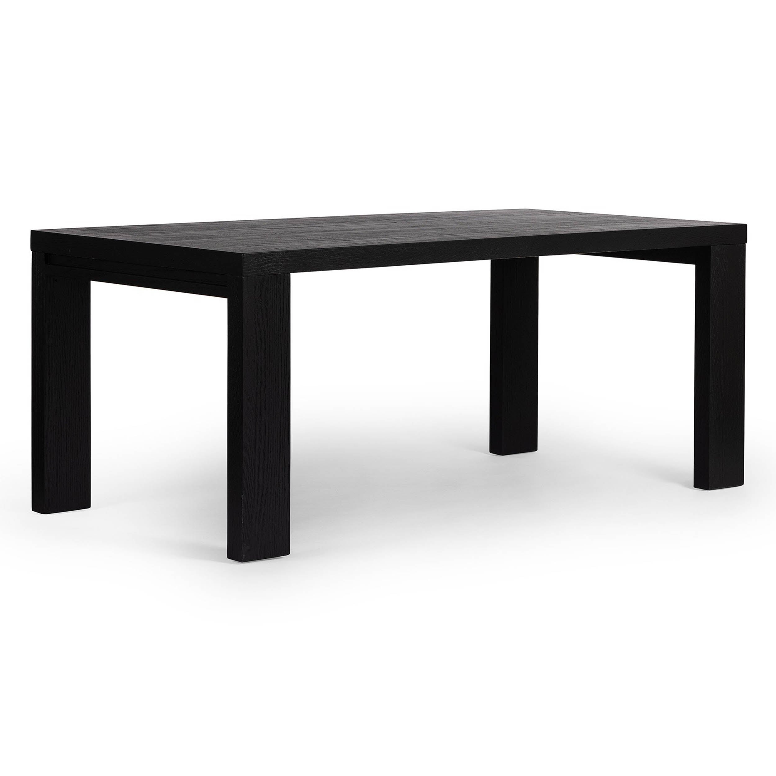 Millie Dining Table, Drifted Matte Black Veneer