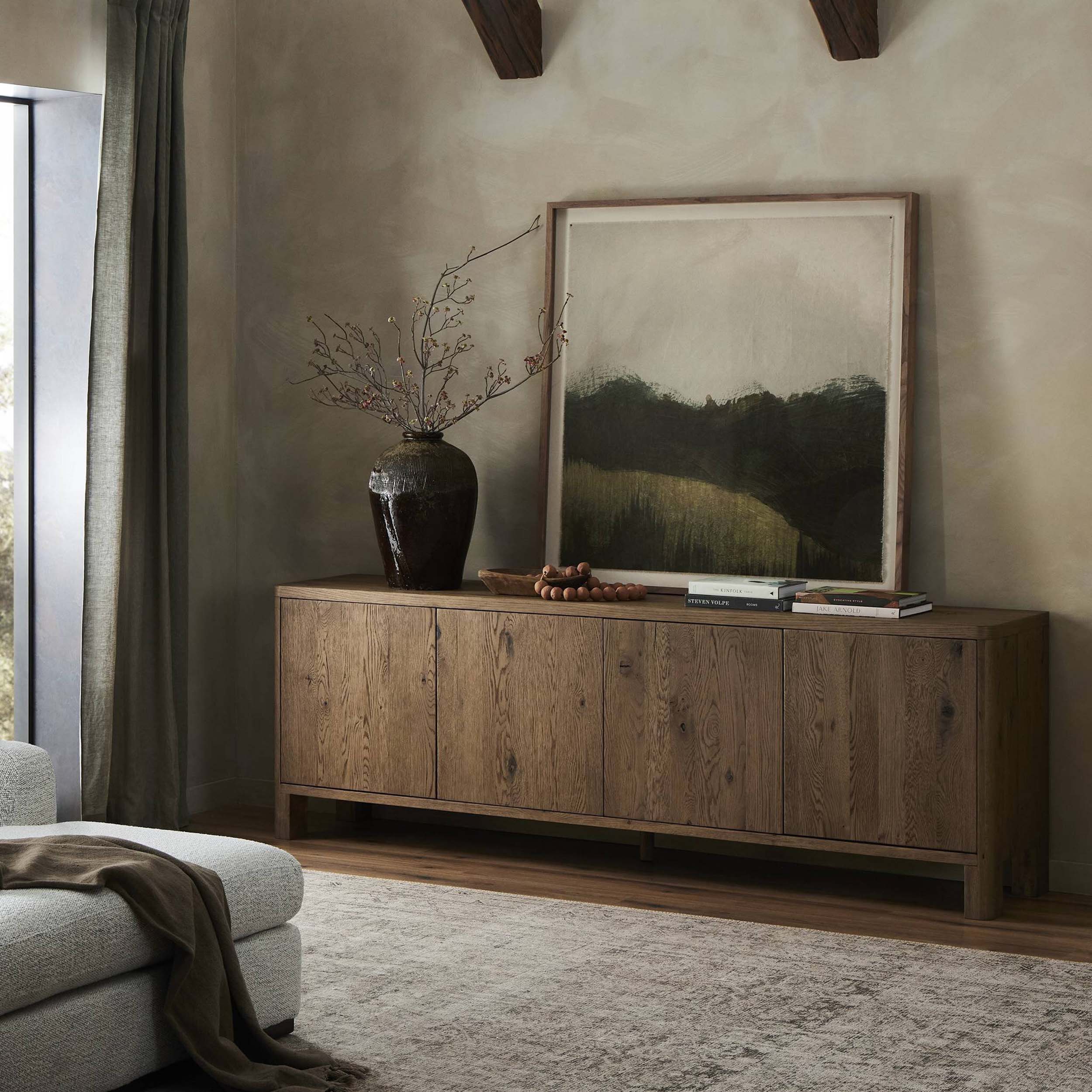 Noeline Sideboard, Resawn Worn Oak