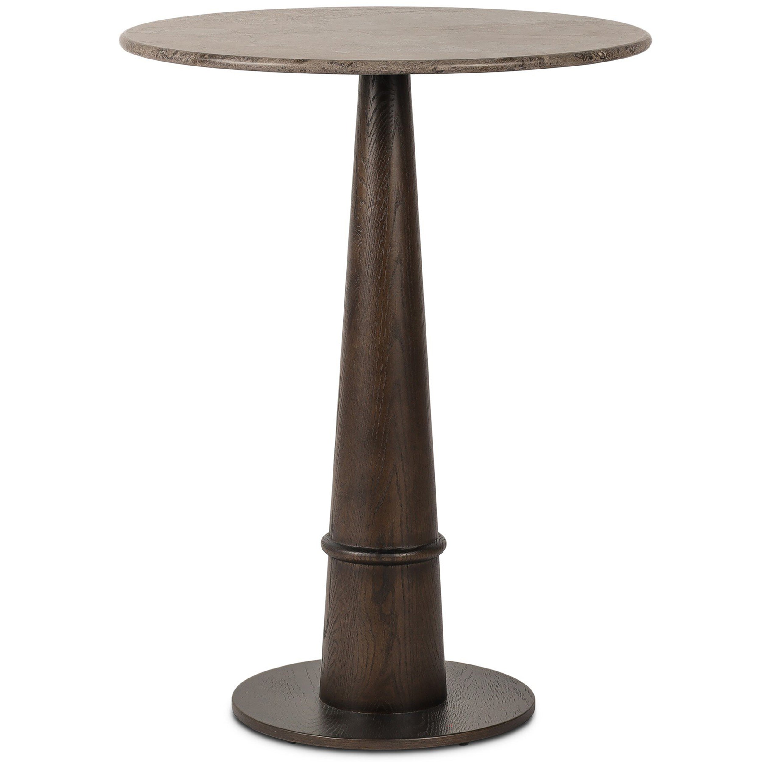 Goetz Bar + Counter Table, Warm Grey Marble