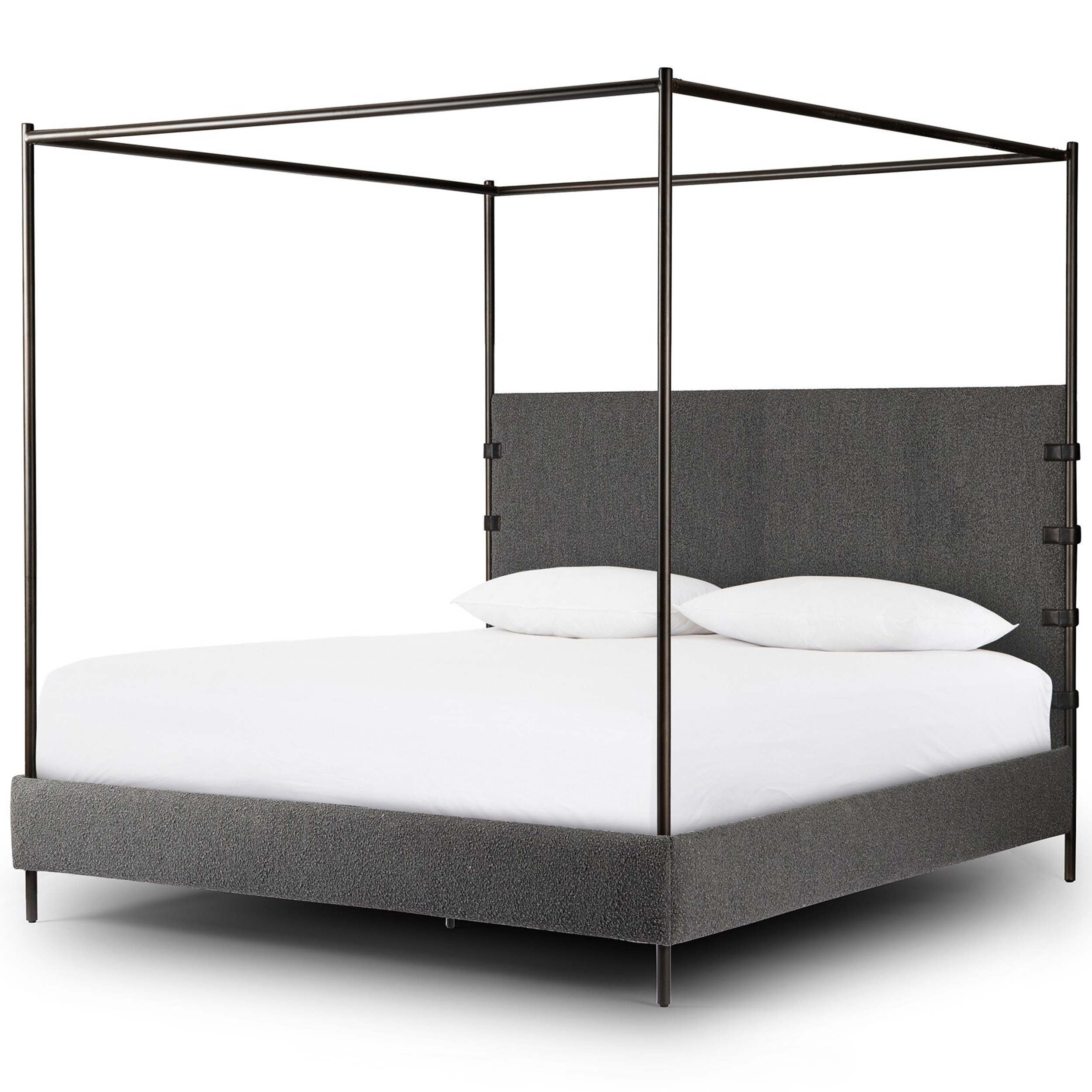 Anderson Canopy Bed, Knoll Charcoal