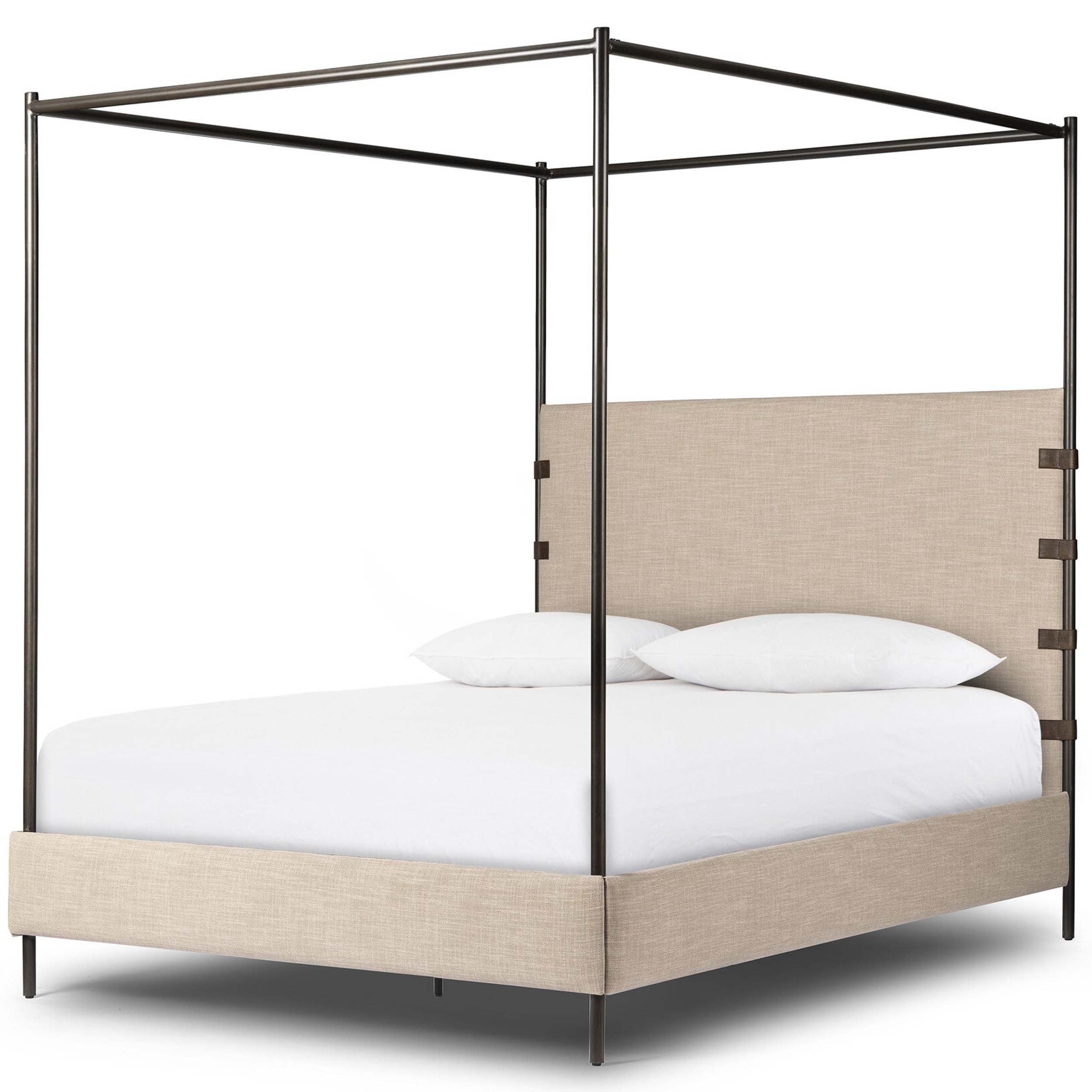 Anderson Canopy Bed, Palm Ecru