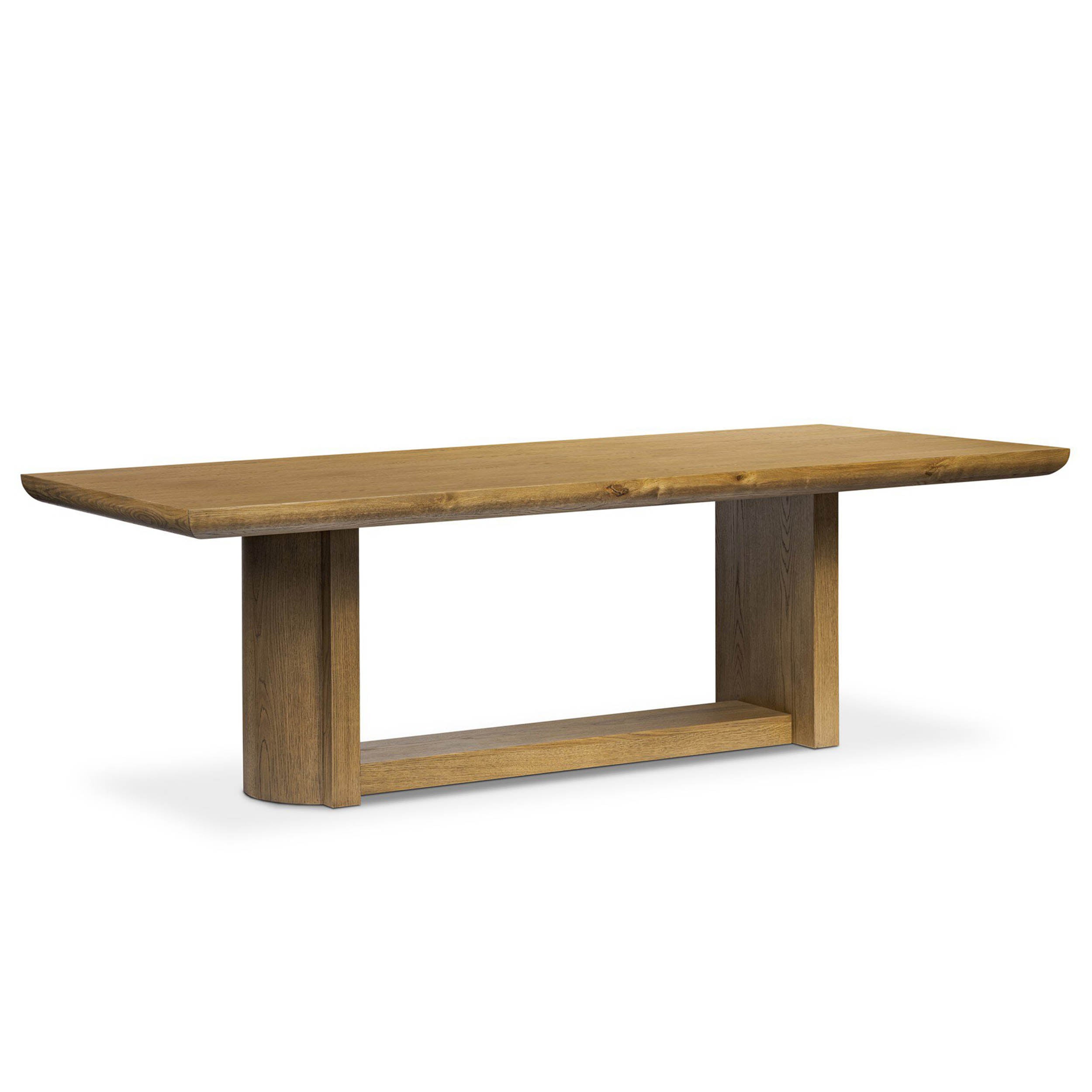 Garrett Dining Table, Amber Oak Thin Veneer
