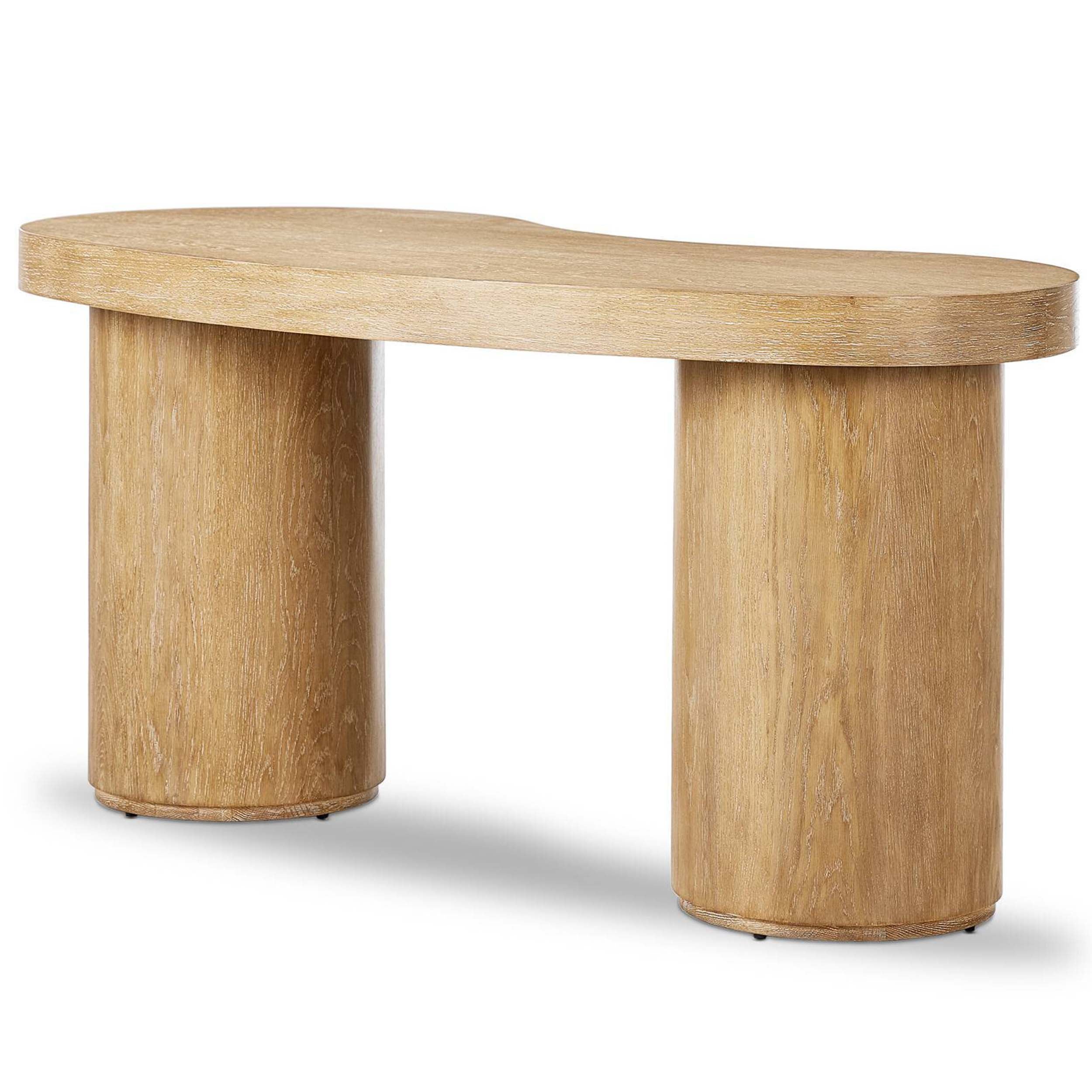 Leeds Desk, Blonde Oak Veneer