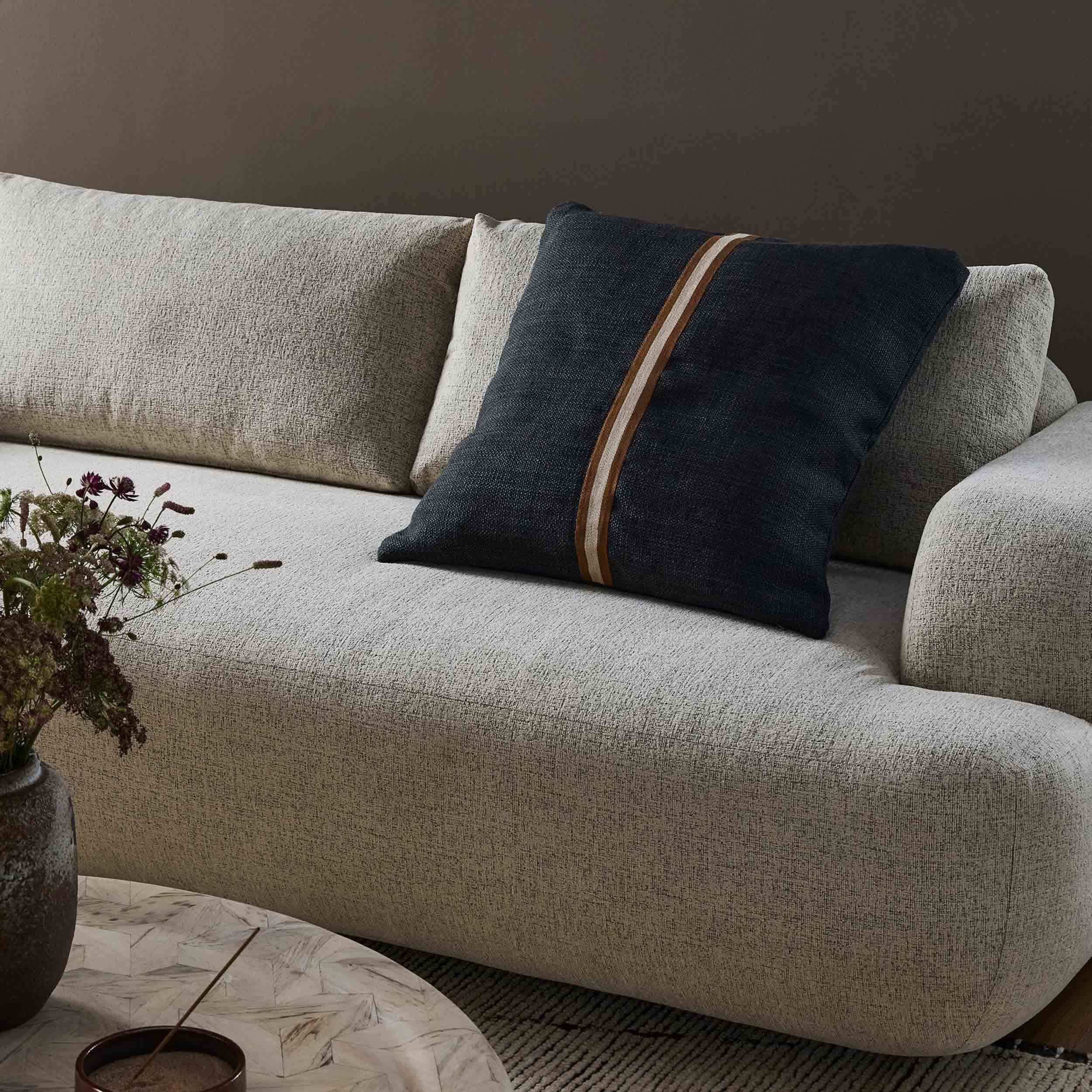 Rivera Pillow, Rivera Charcoal, Cover + Insert