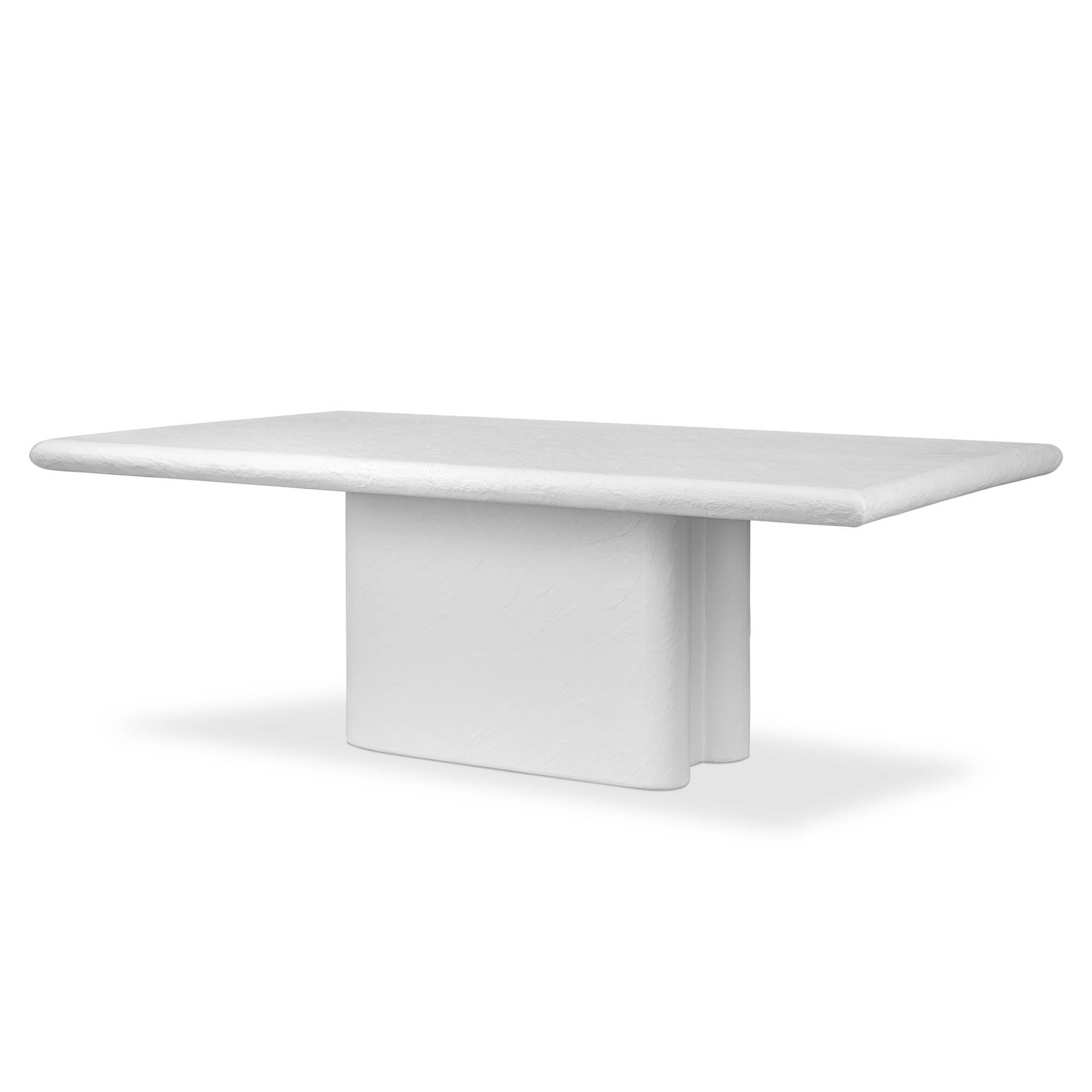 Necchi Dining Table, Plaster Molded Concrete