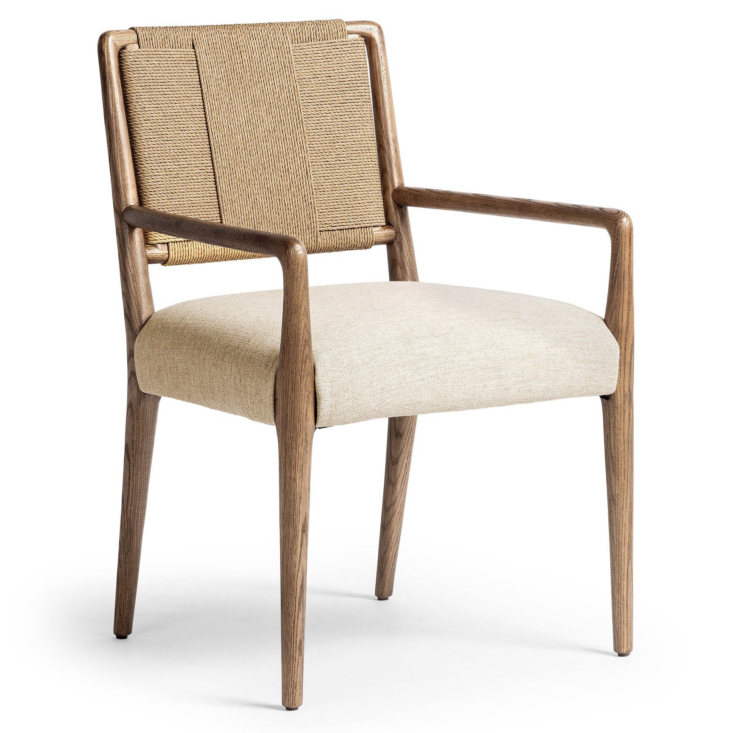 Rothler Dining Armchair, Alcala Wheat