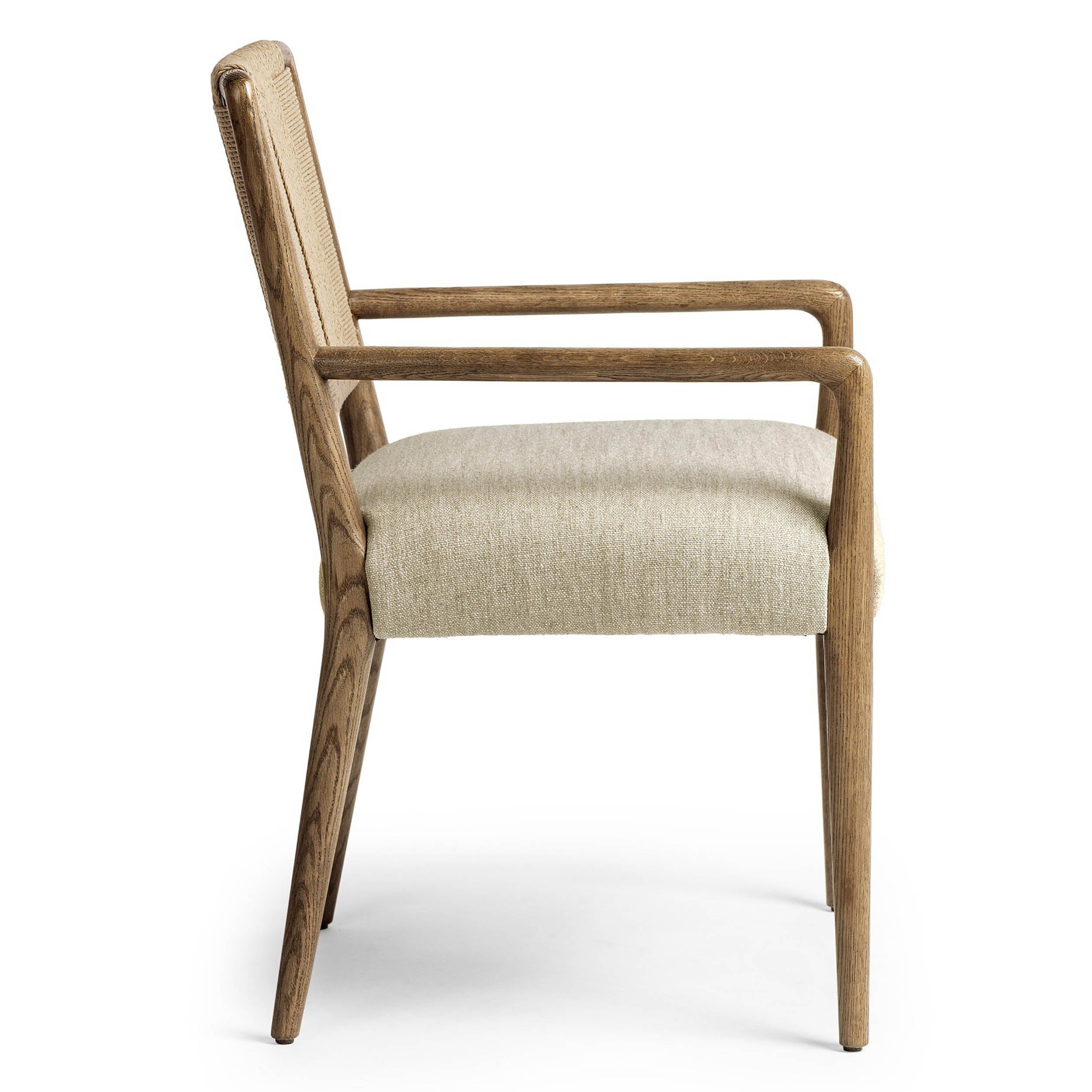 Rothler Dining Armchair, Alcala Wheat