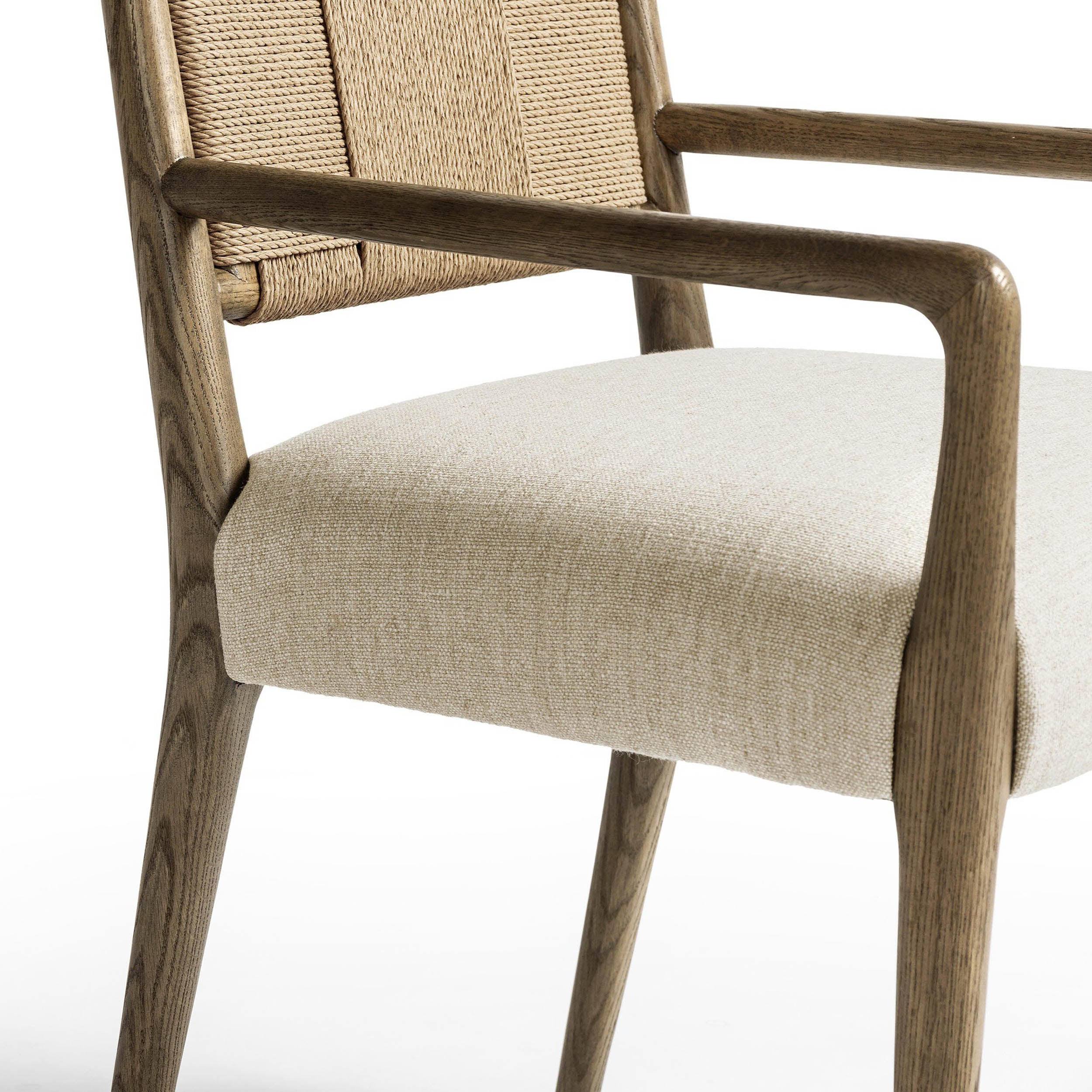 Rothler Dining Armchair, Alcala Wheat