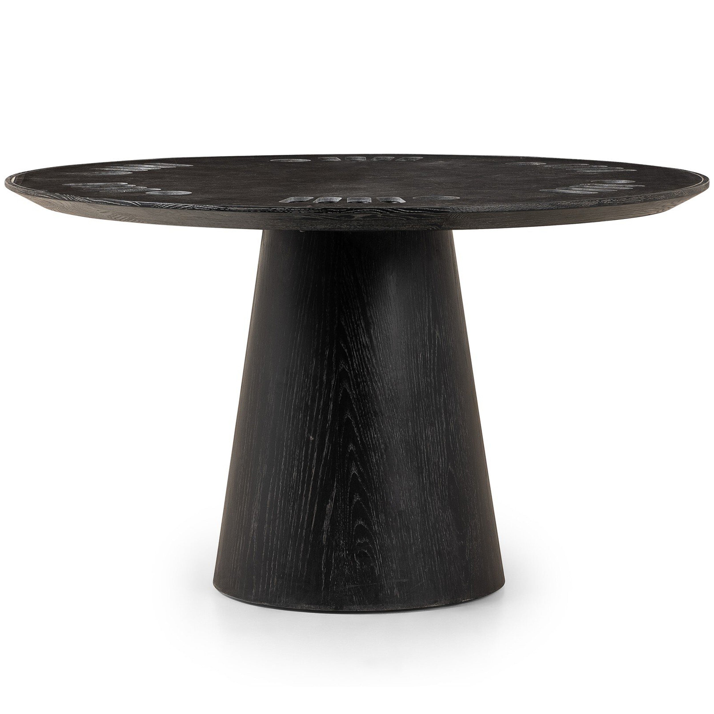 Skye Poker Table, Washed Black