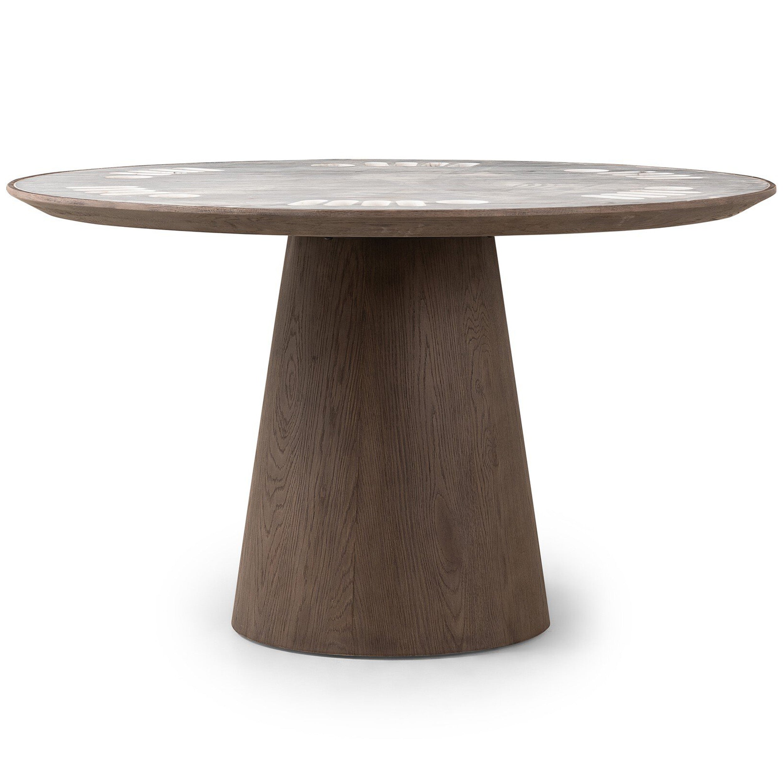 Skye Poker Table, Weathered Dark Oak