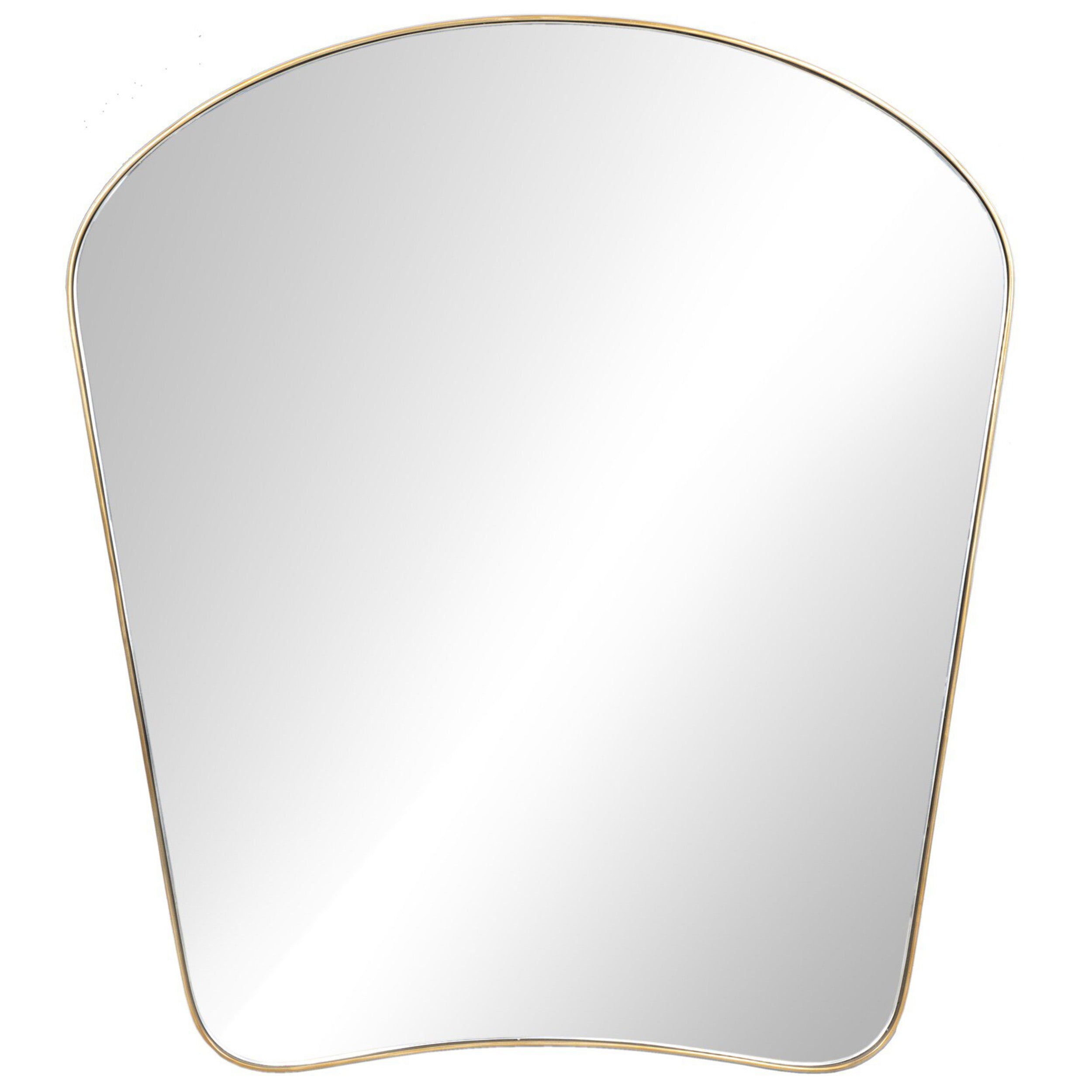 Merona Mantel Mirror, Polished Brass