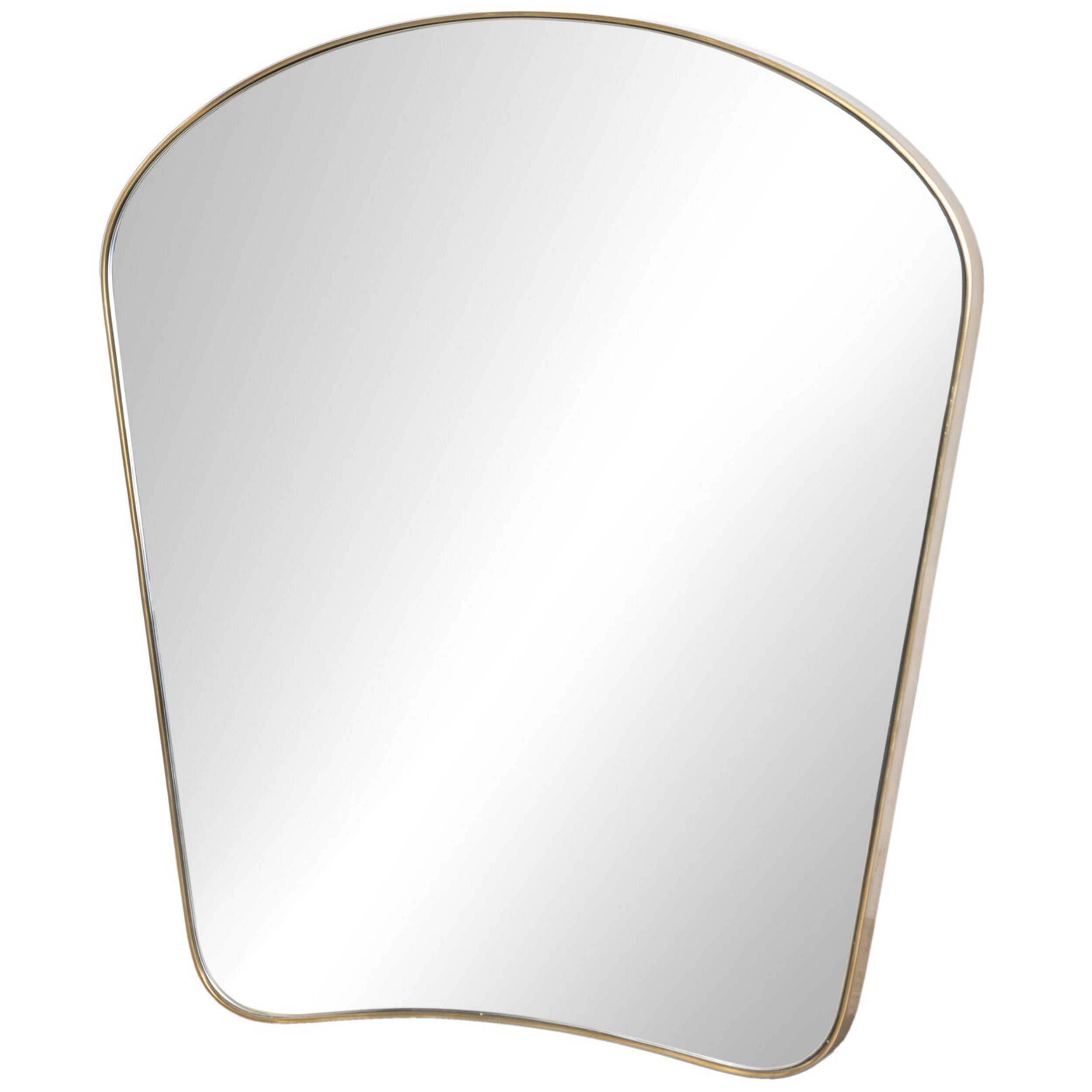 Merona Mantel Mirror, Polished Brass