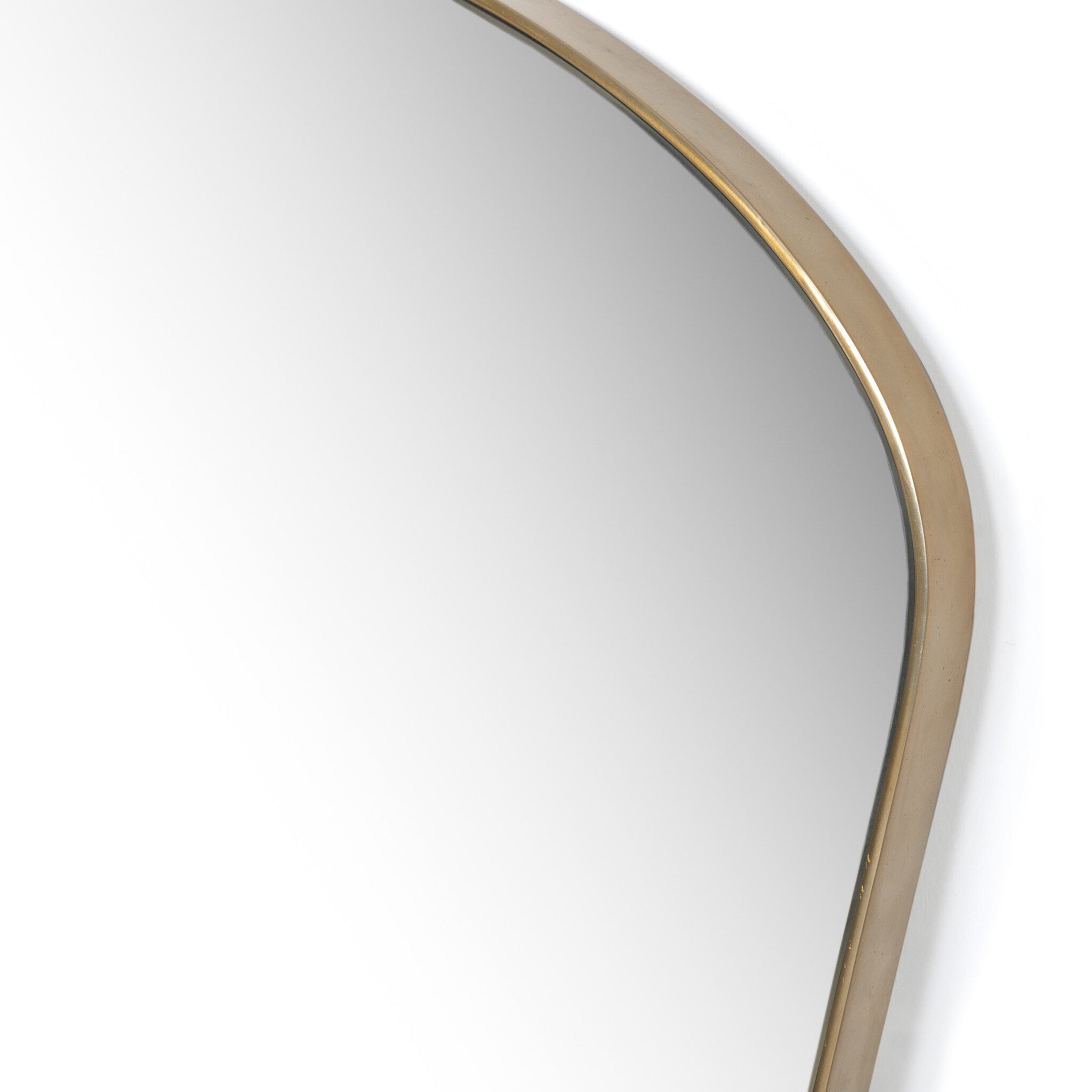 Merona Mantel Mirror, Polished Brass