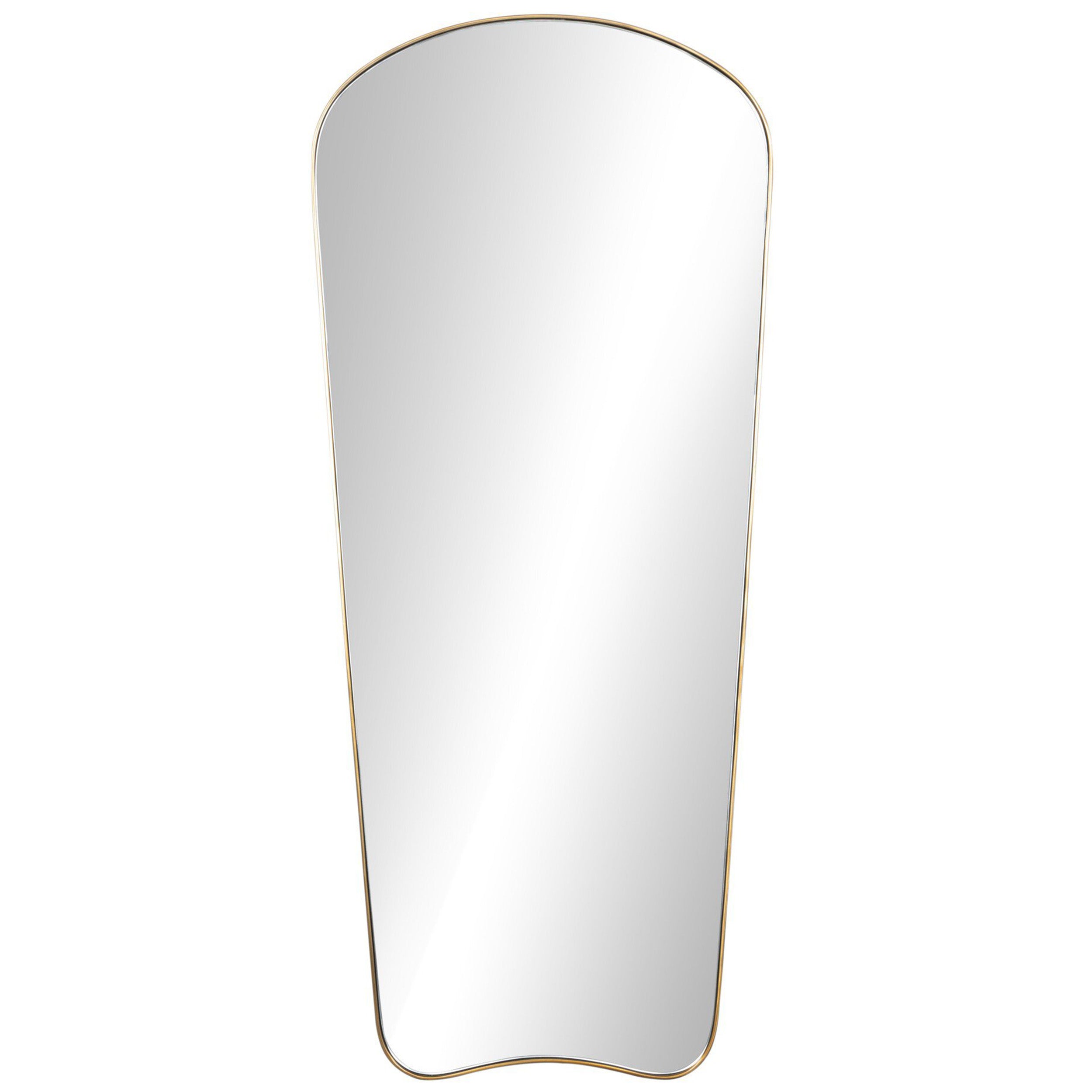 Merona Wall Mirror, Polished Brass