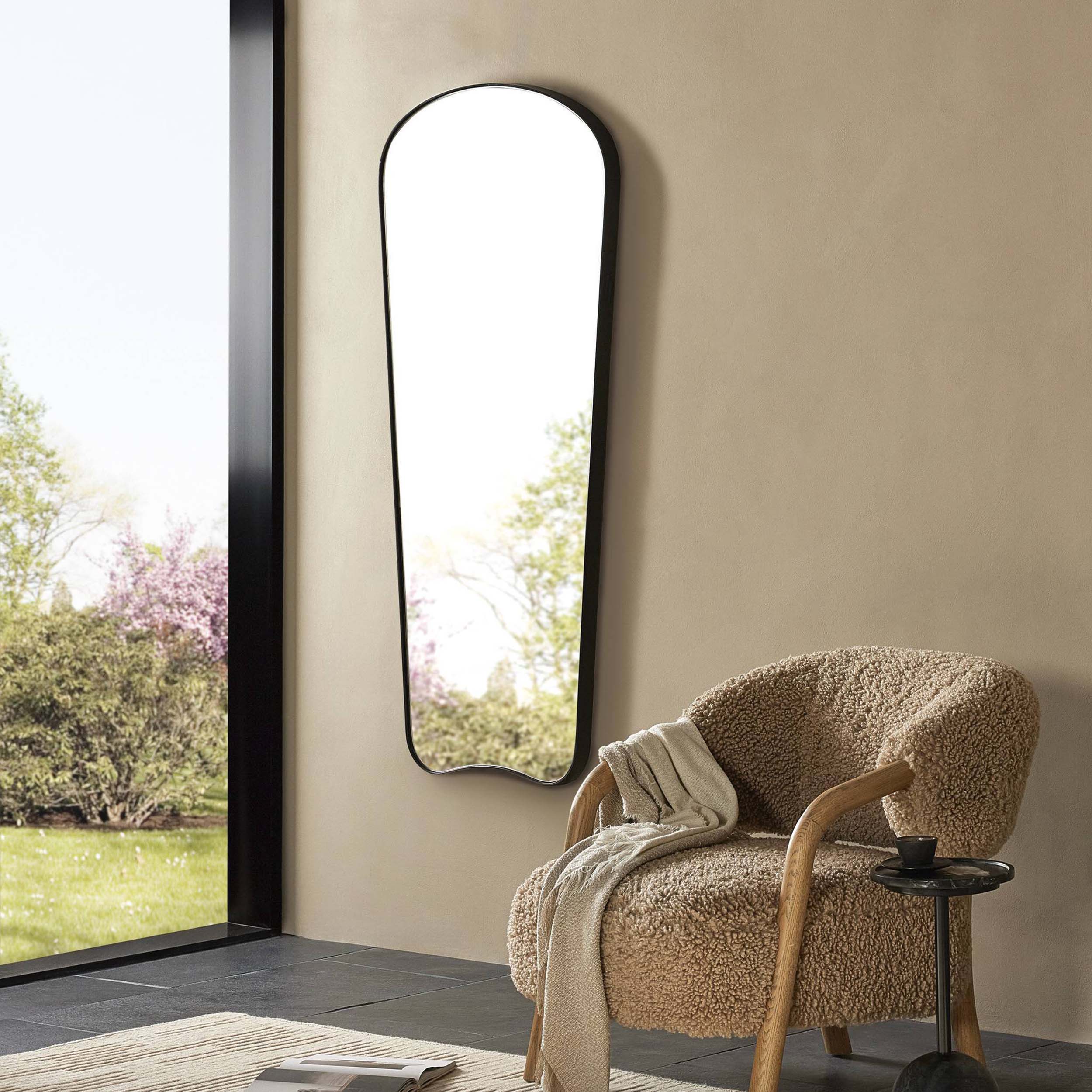Merona Wall Mirror, Iron Matte Black