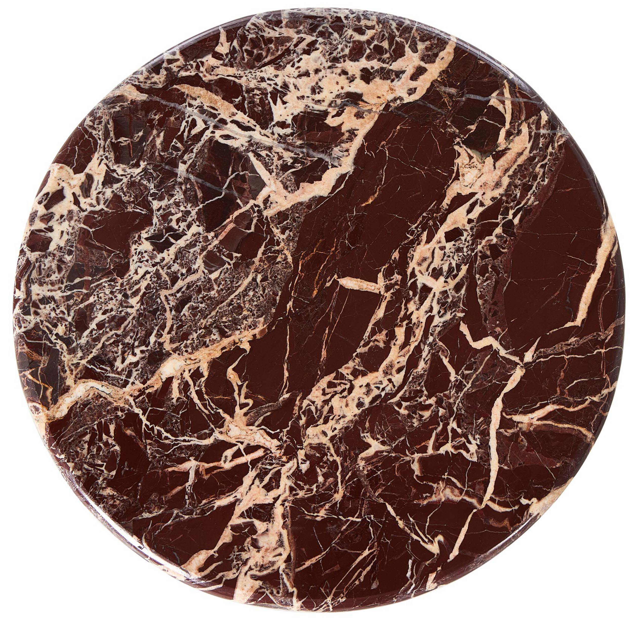Reeves End Table, Garnet Marble