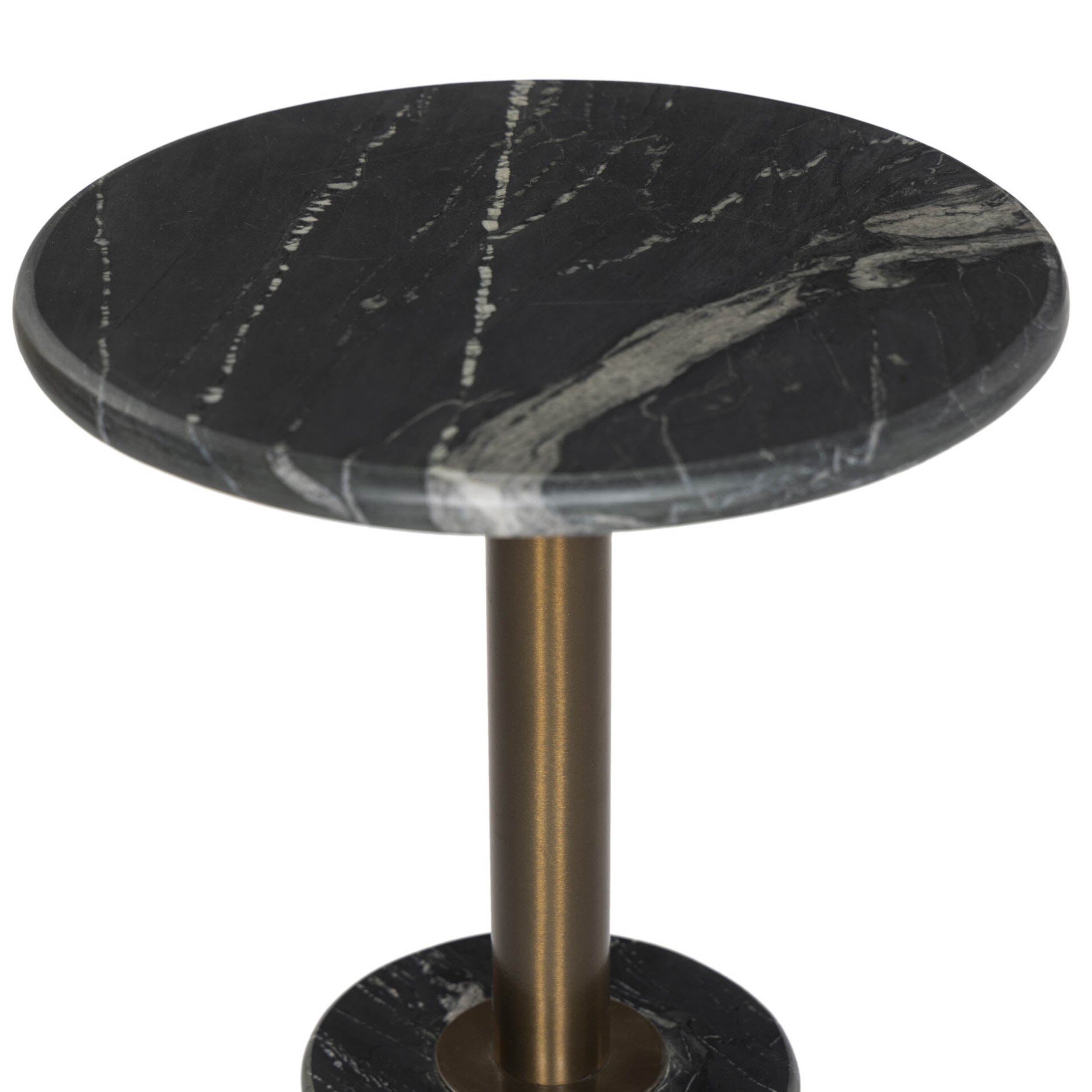 Reeves End Table, Black Marble