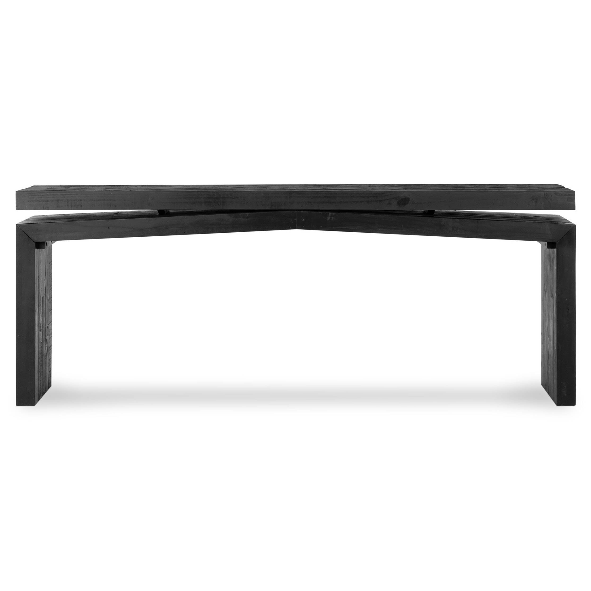 Matthes Console Table - 94", Aged Black Pine