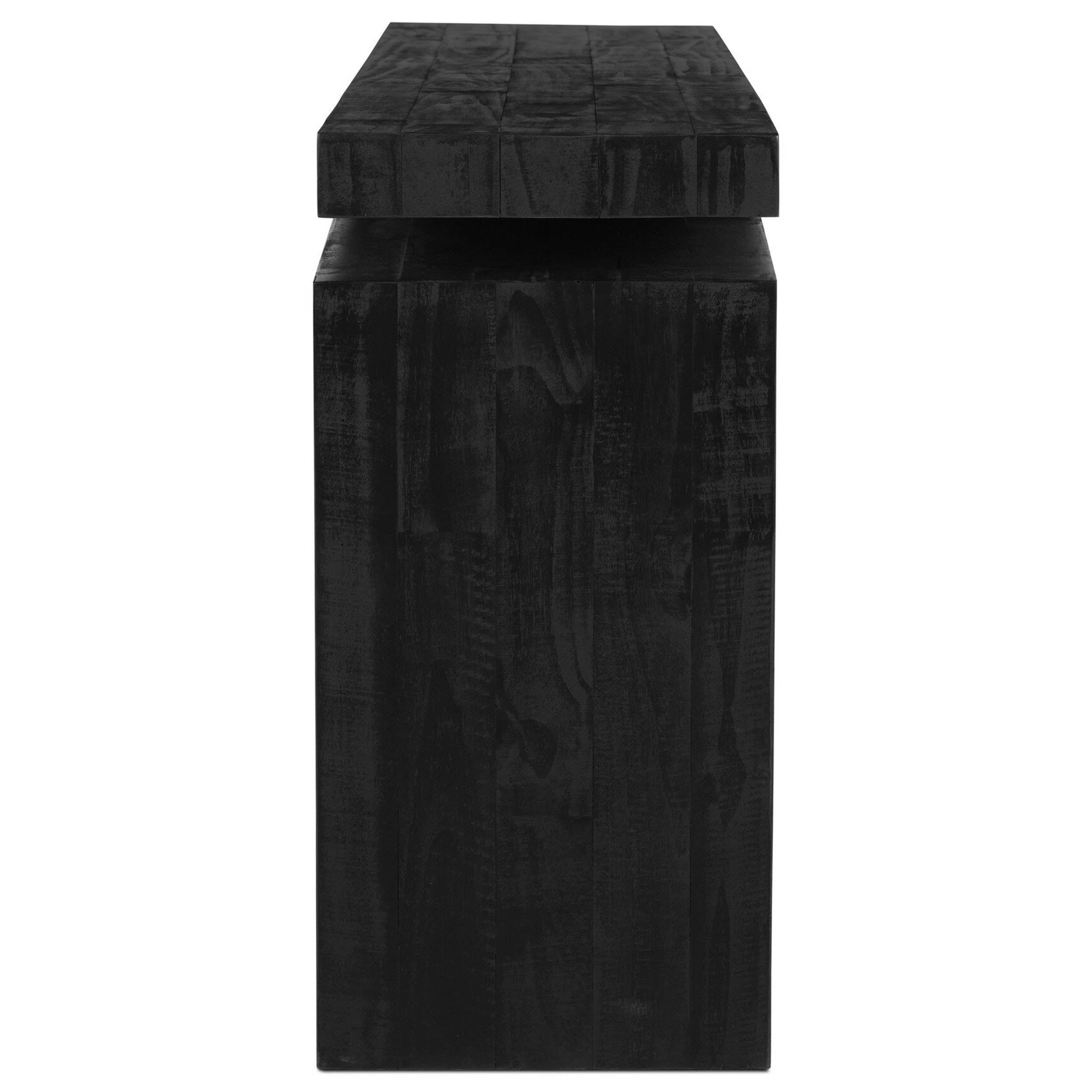 Matthes Console Table - 94", Aged Black Pine
