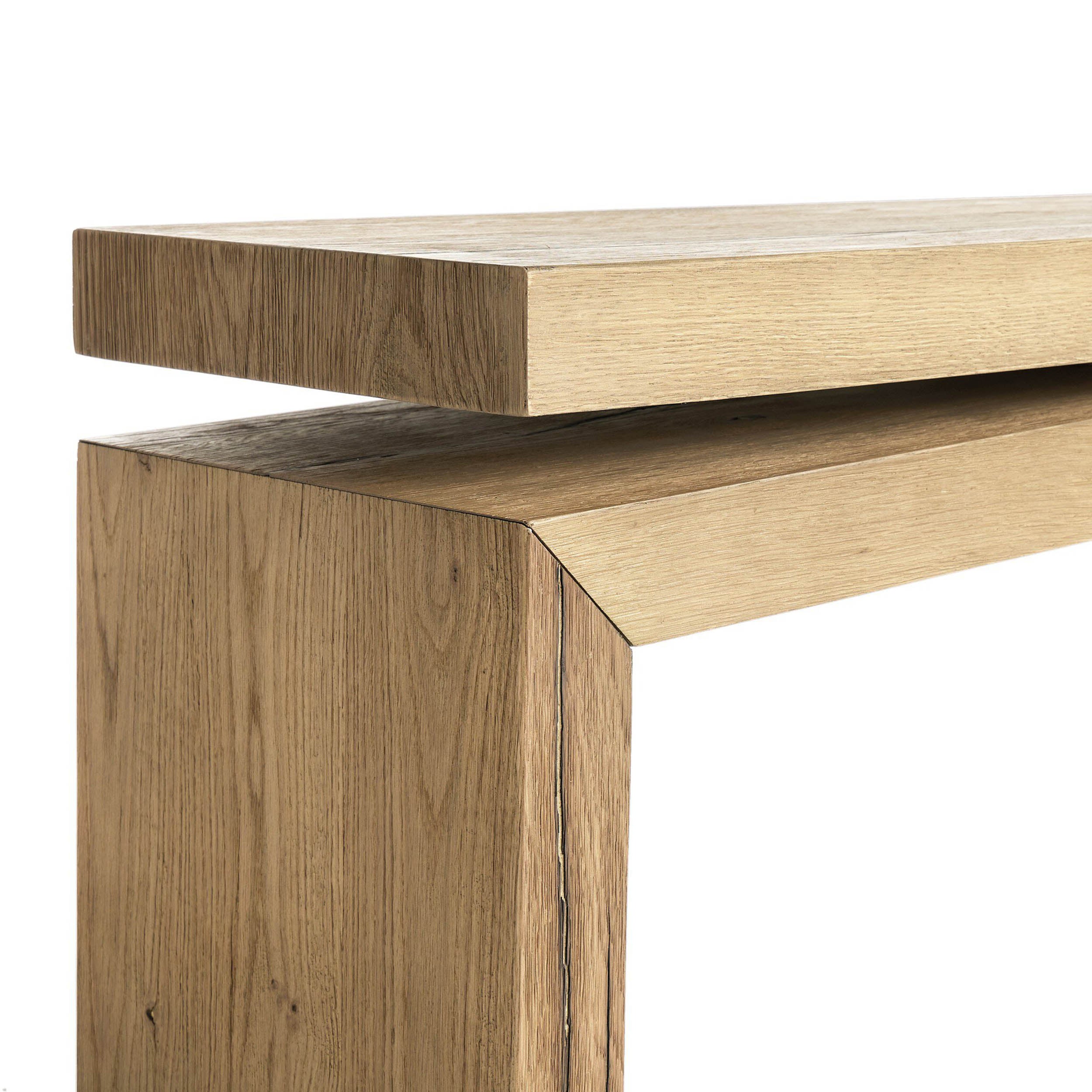 Matthes Console Table - 94", Worn Oak Veneer