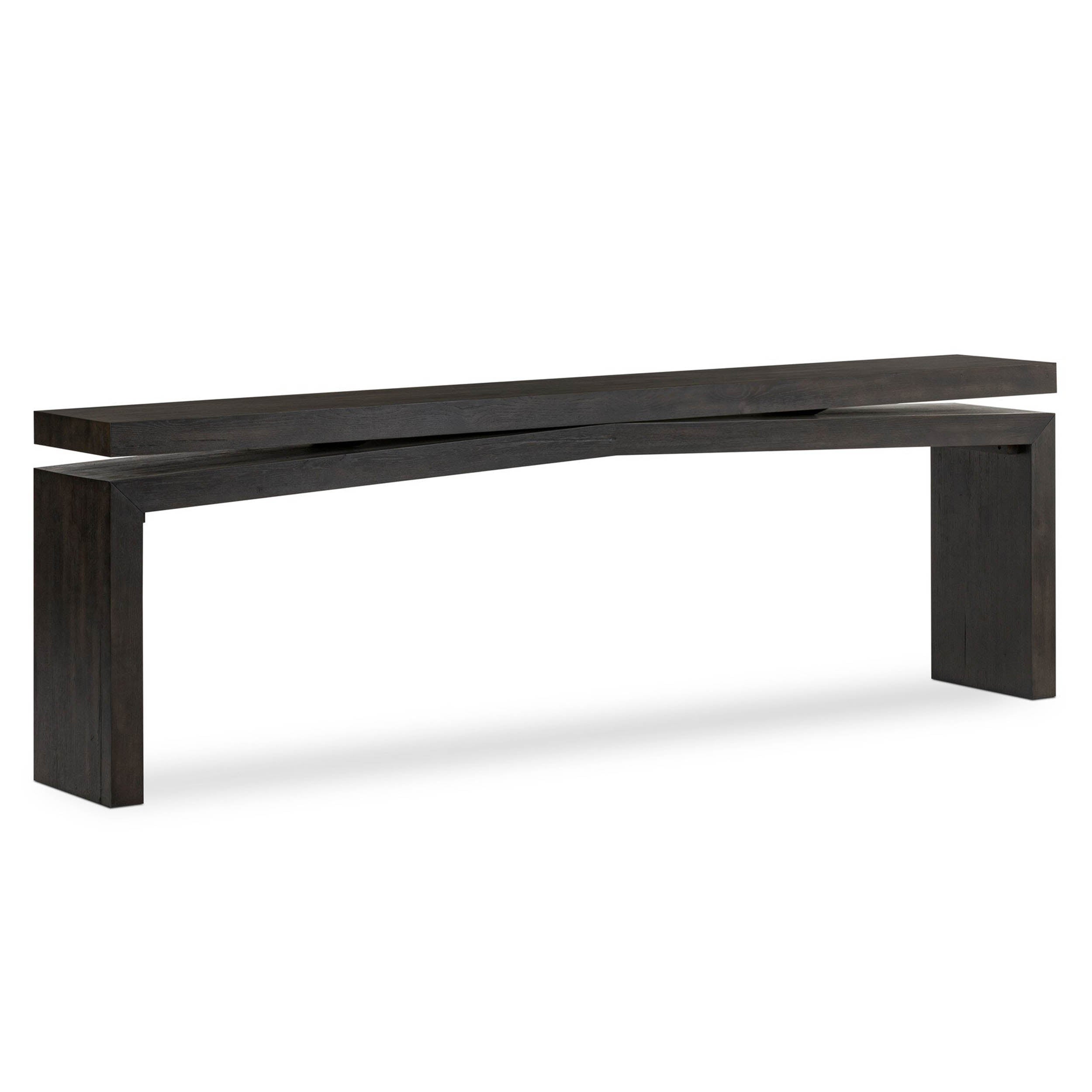 Matthes Console Table - 94", Smoked Black Veneer