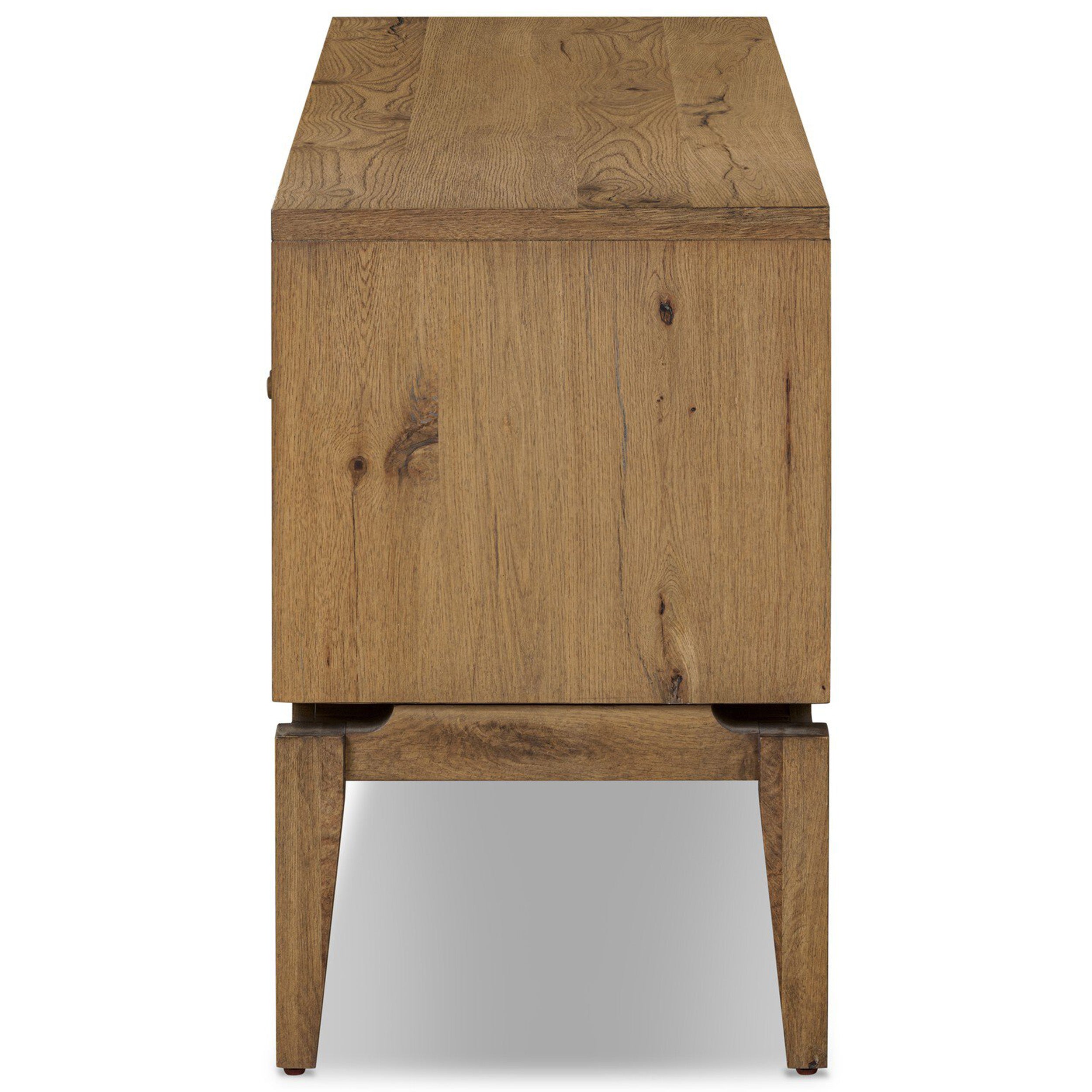 Bergstrom Media Console, Warm Natural Oak Veneer