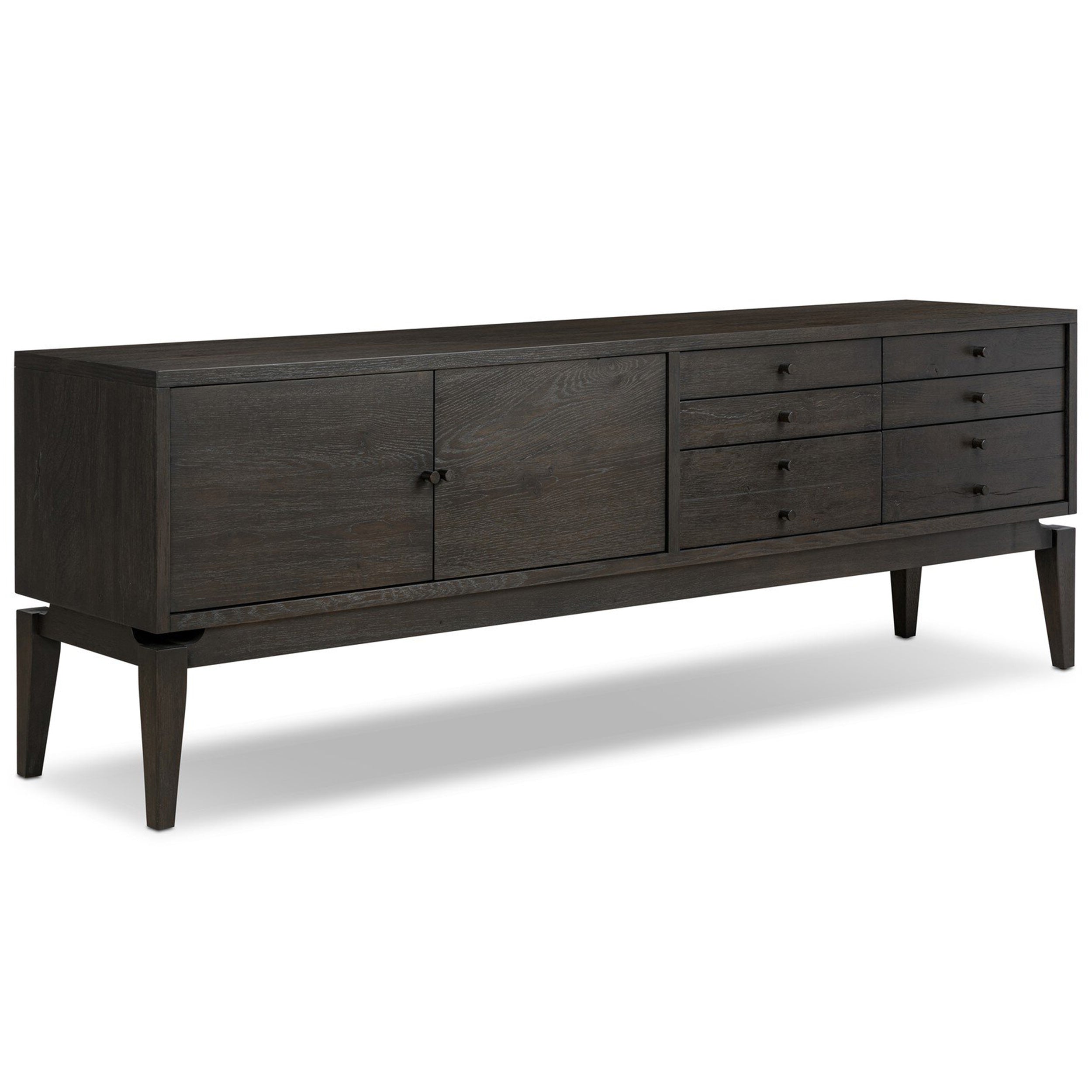 Bergstrom Media Console, Smoked Black Veneer