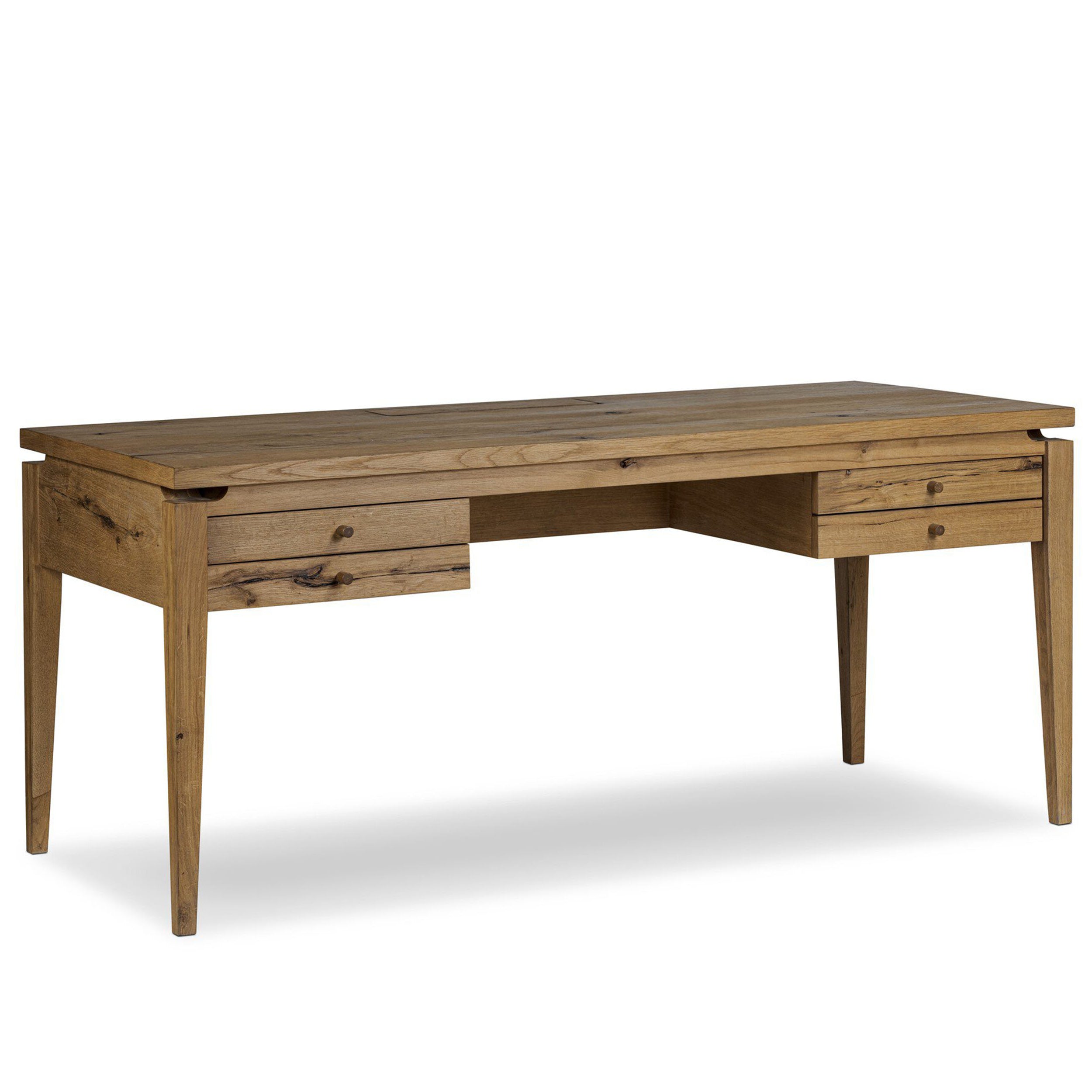 Bergstrom Desk, Warm Natural Oak Veneer