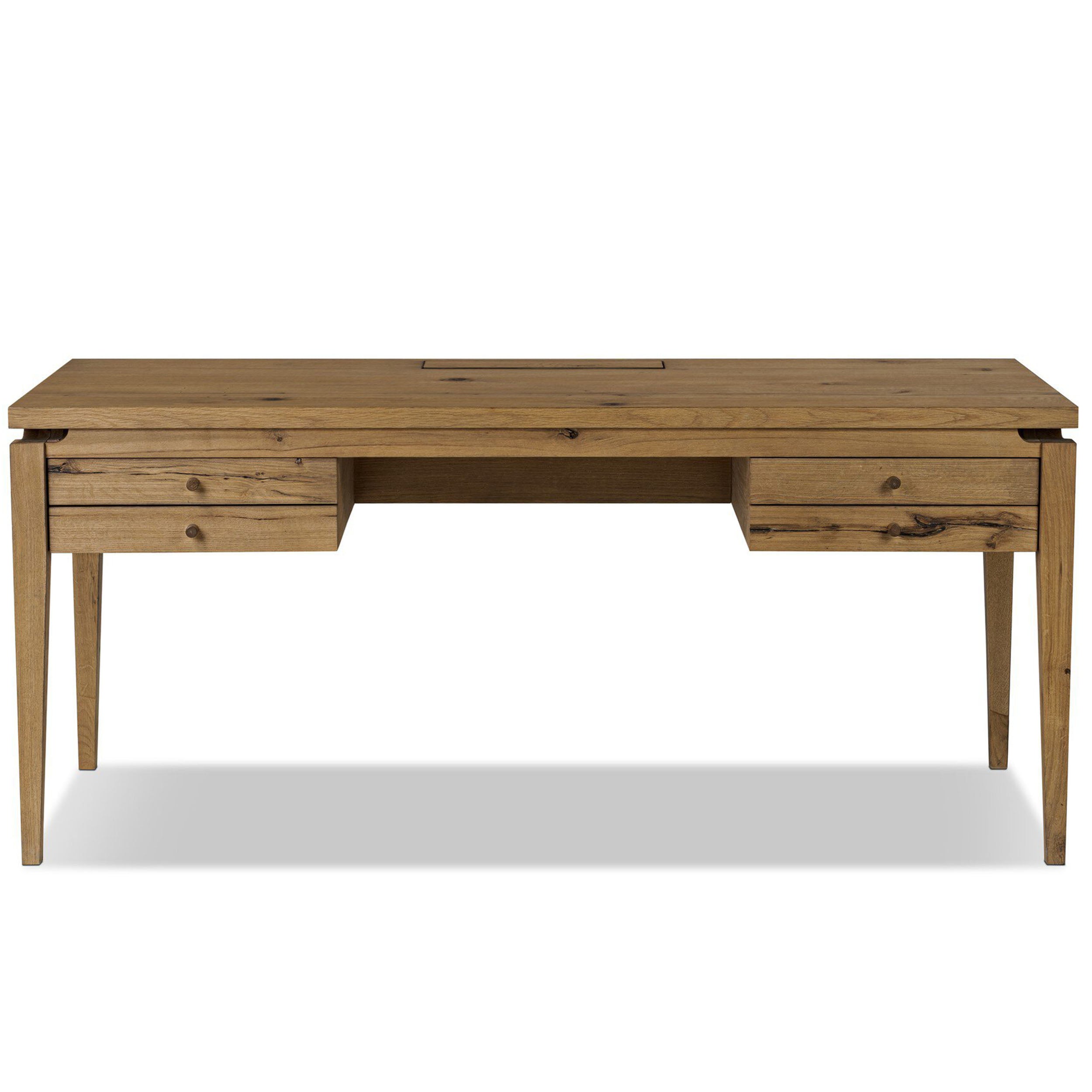 Bergstrom Desk, Warm Natural Oak Veneer
