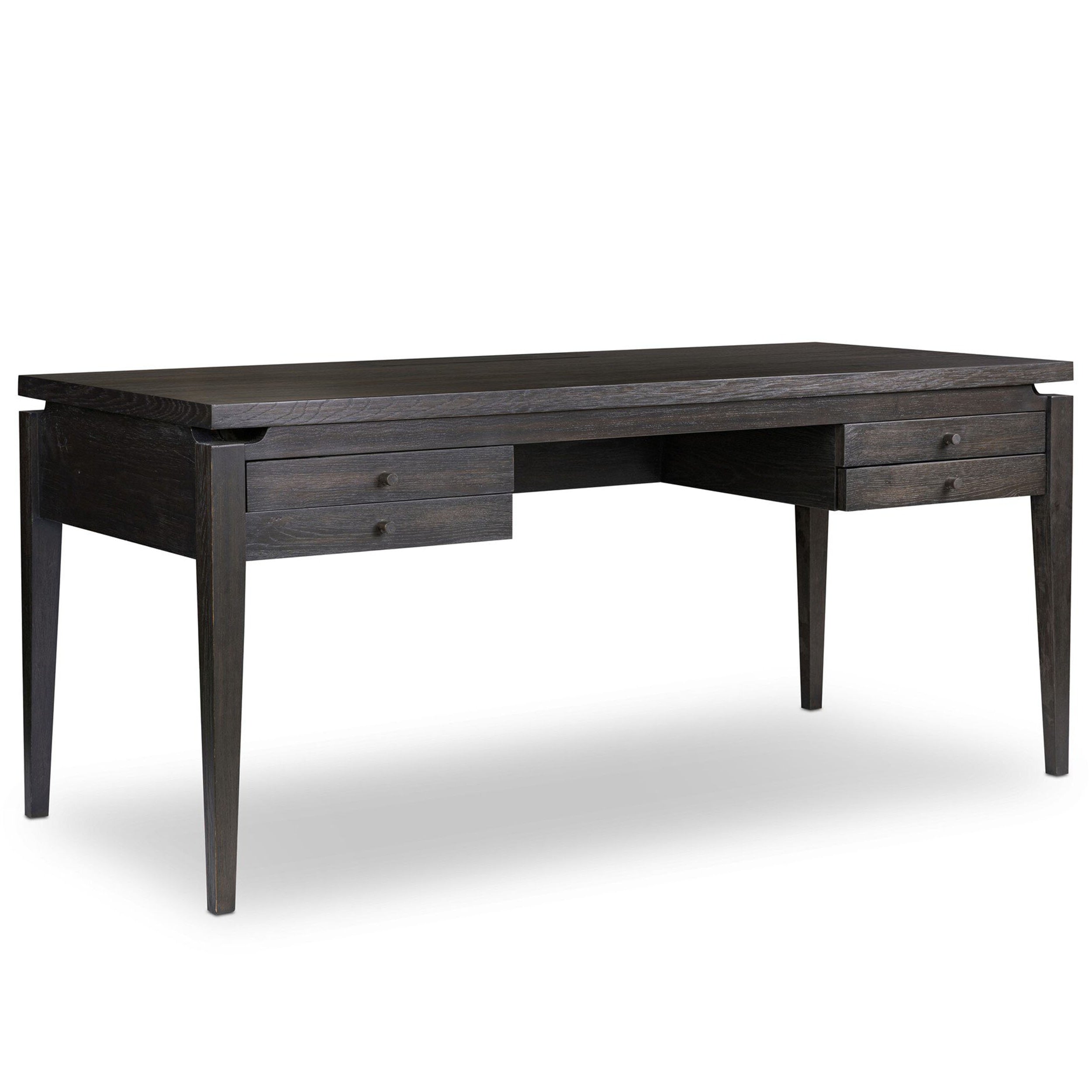 Bergstrom Desk, Smoked Black Veneer