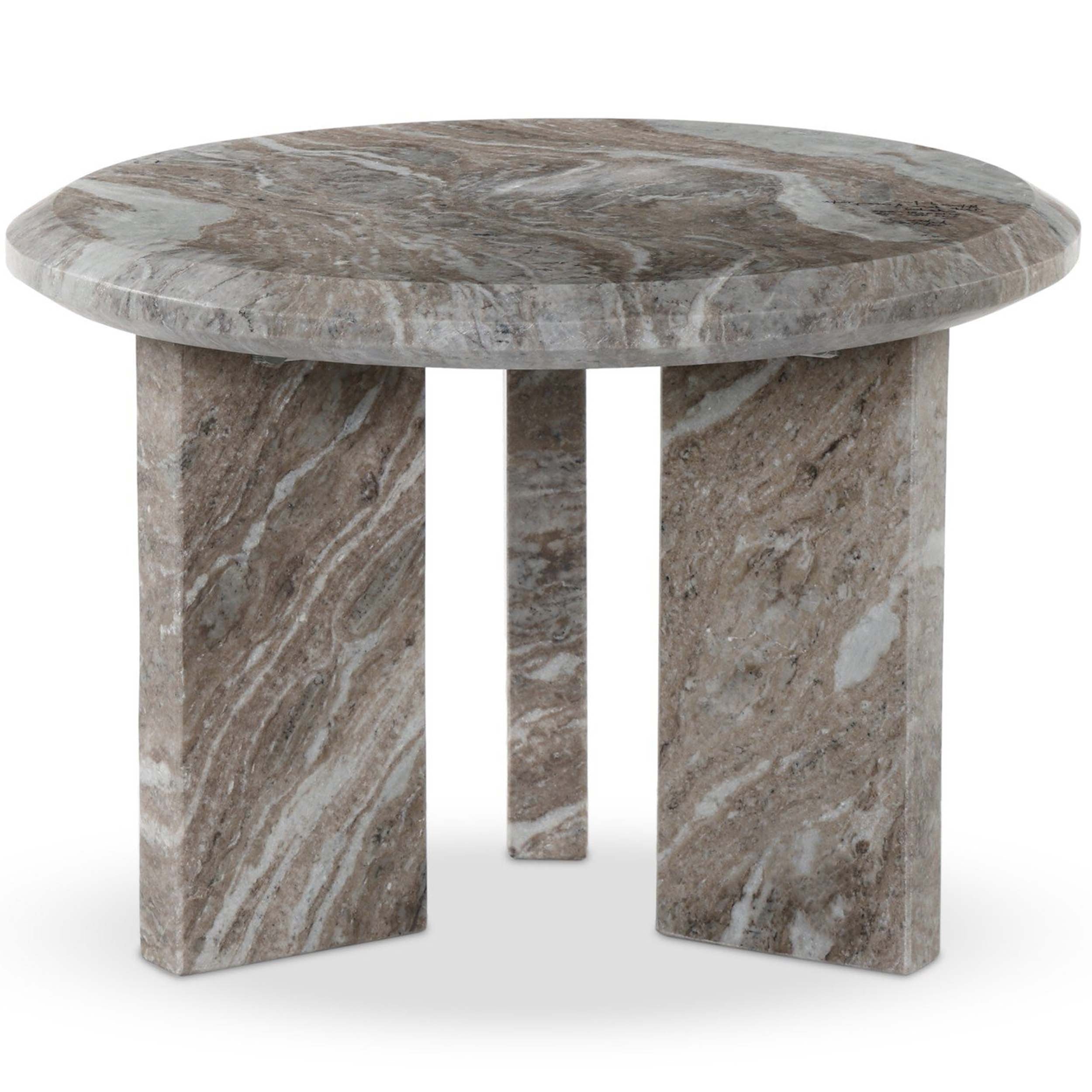 Dakota Nesting Coffee Table, Dark Taupe Marble Solid