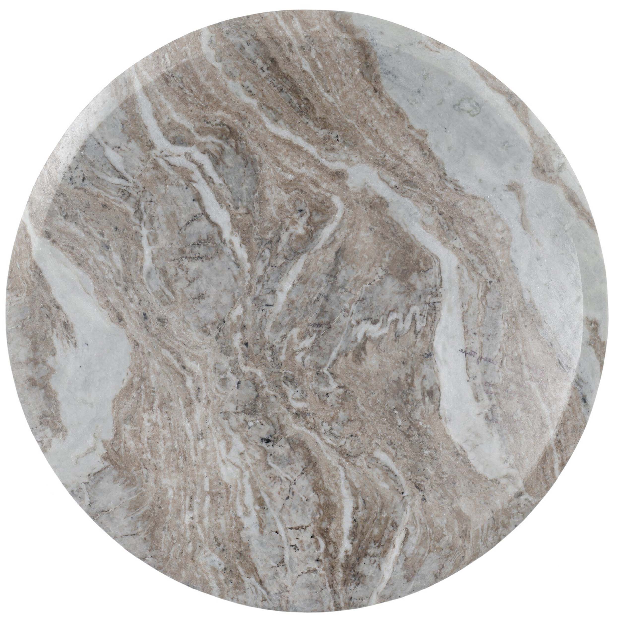 Dakota Nesting Coffee Table, Dark Taupe Marble Solid