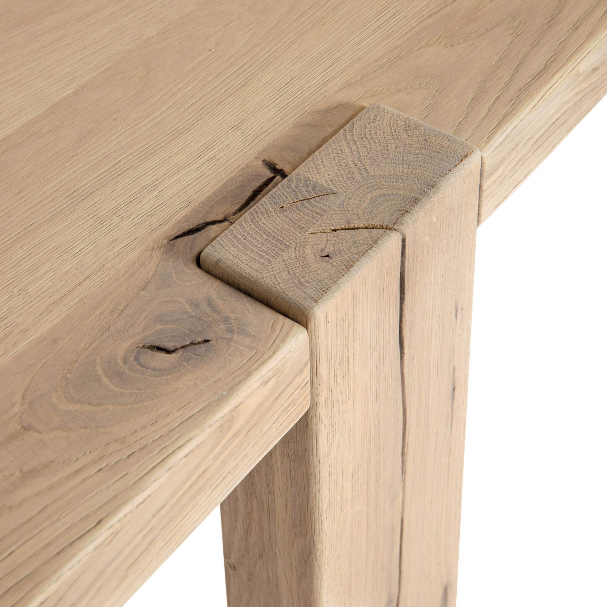 Matei Console Table, Bleached Oak