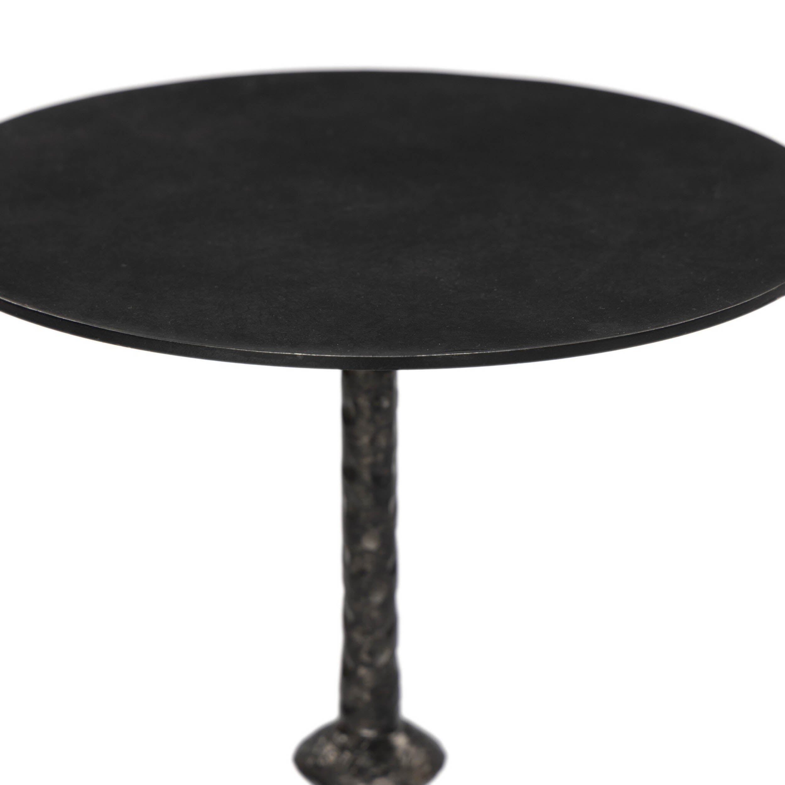 Jocelyn End Table, Raw Black Iron