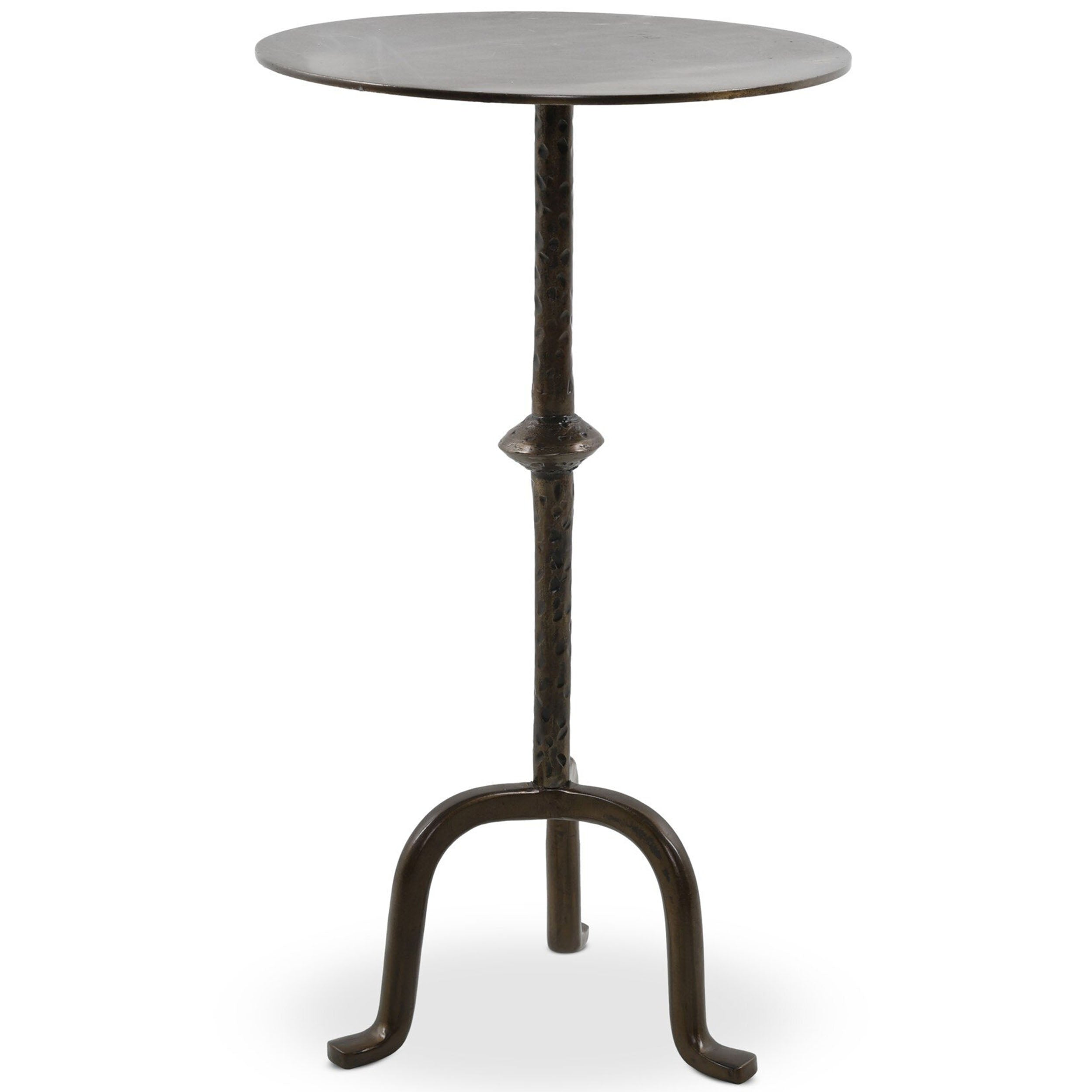 Jocelyn End Table, Dark Brass