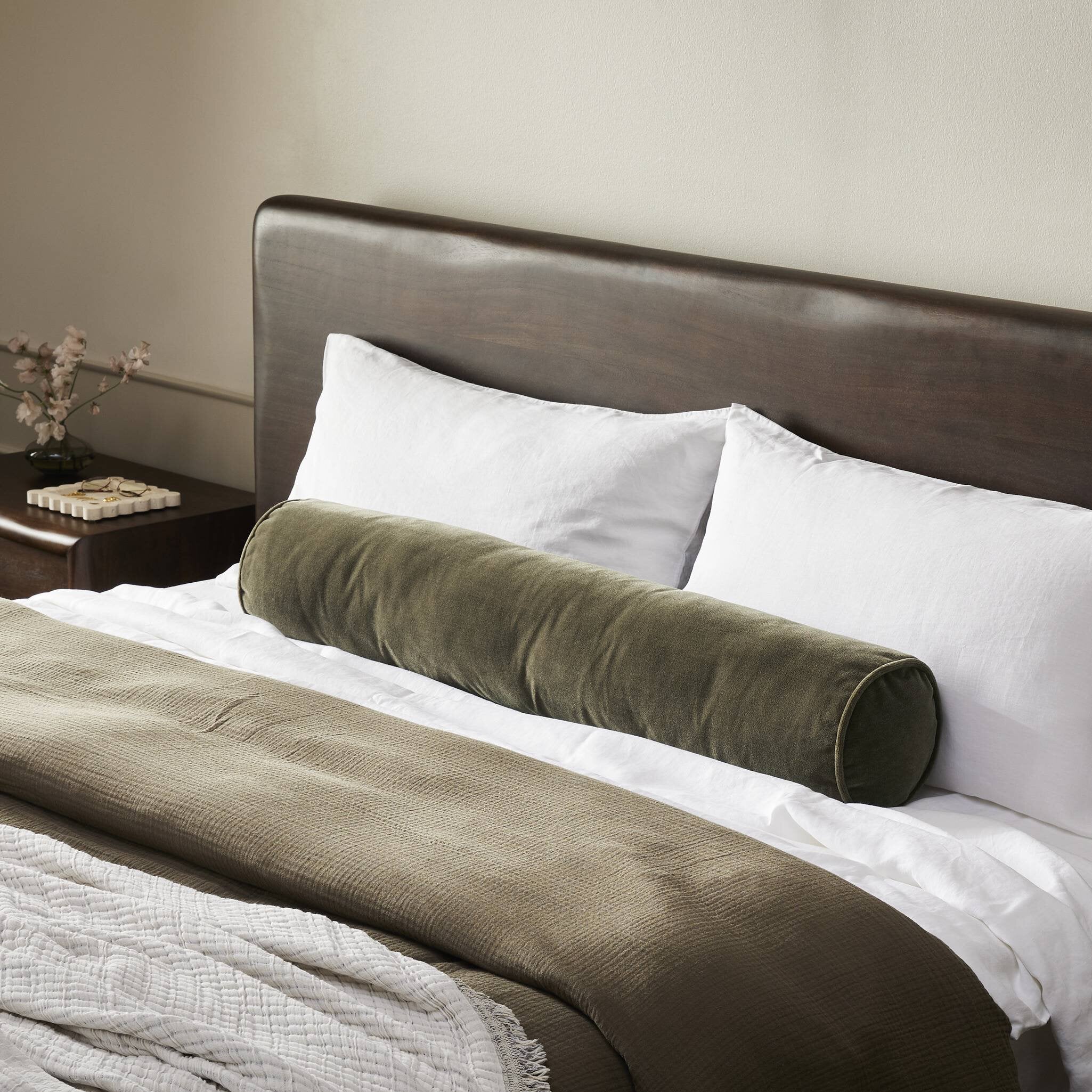 Bridger Bolster Pillow, Monte Olive