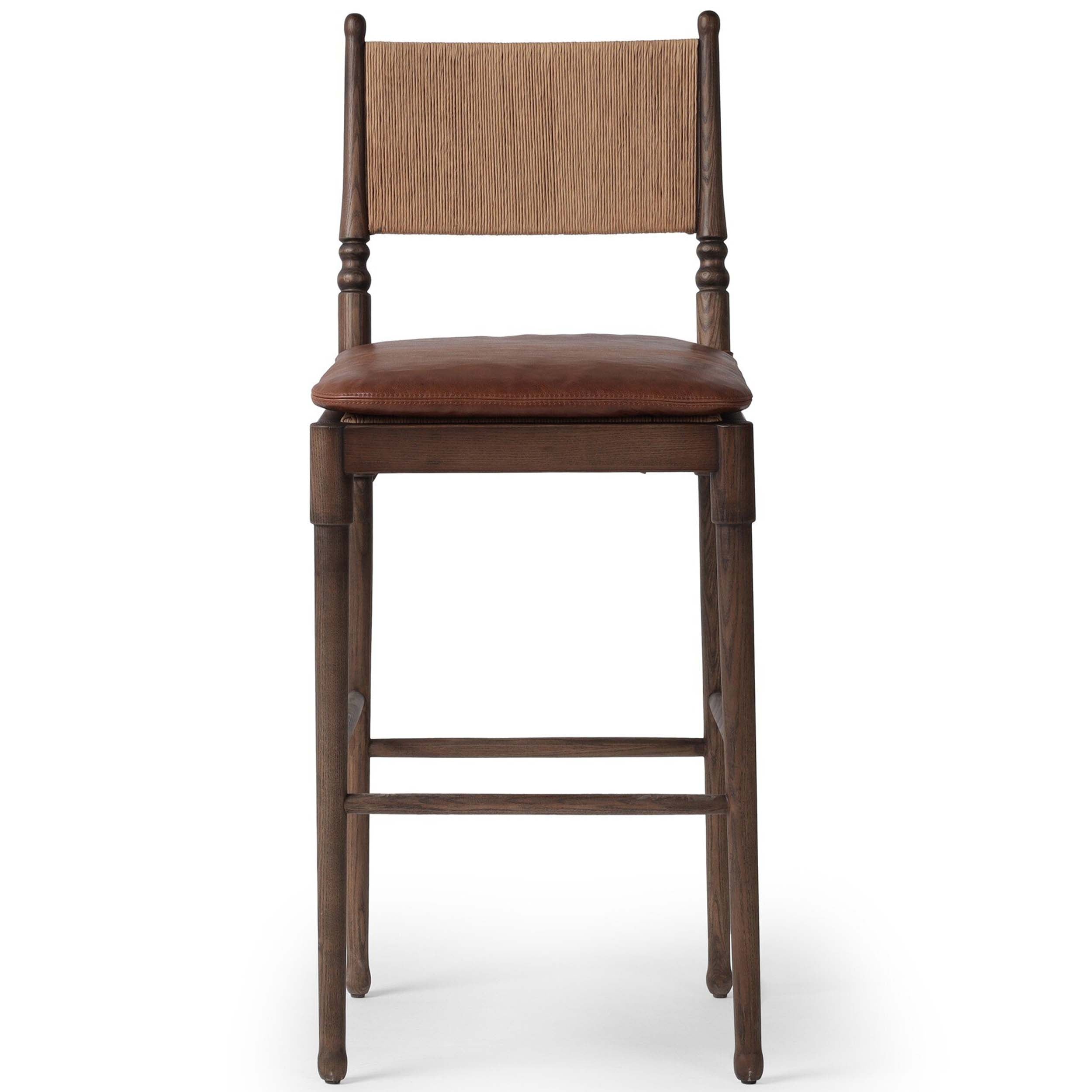 Fayth Bar + Counter Stool, Dulane Mahogany, Antique Walnut