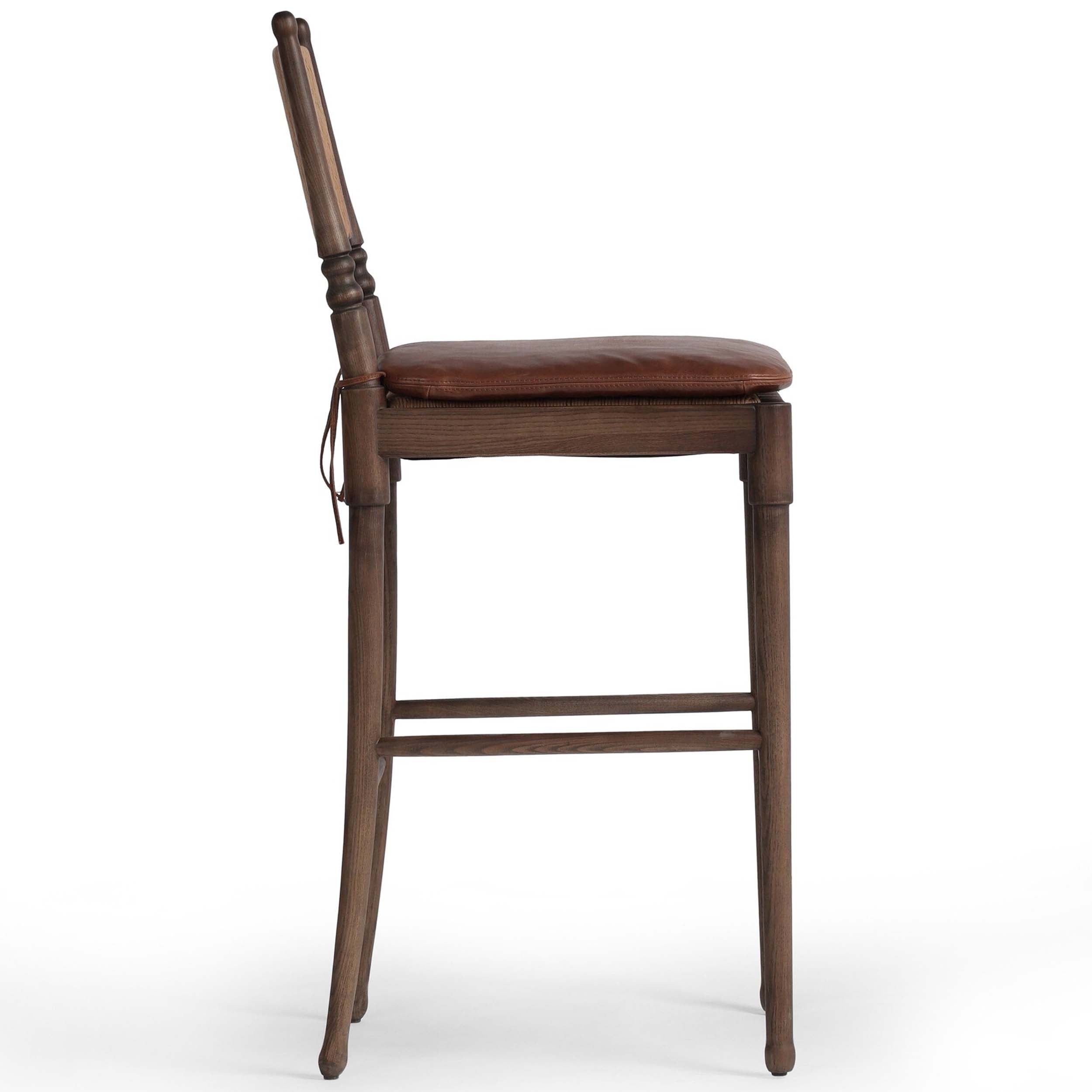 Fayth Bar + Counter Stool, Dulane Mahogany, Antique Walnut
