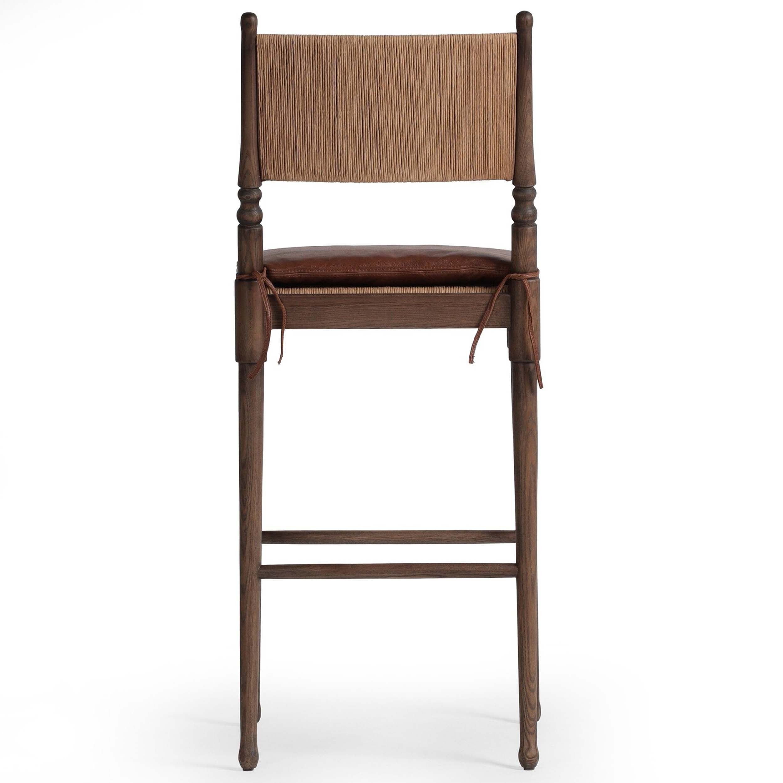 Fayth Bar + Counter Stool, Dulane Mahogany, Antique Walnut