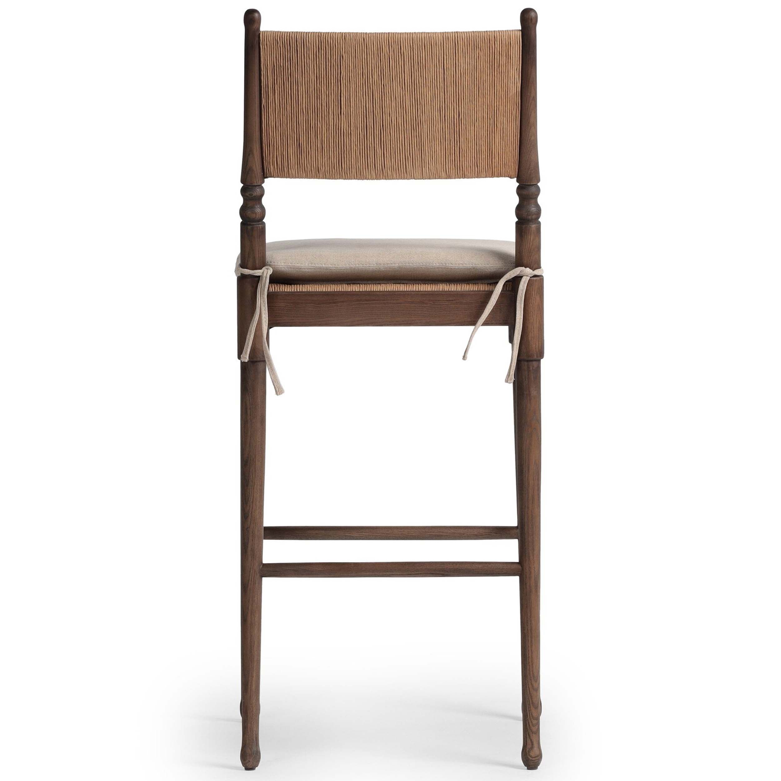 Fayth Bar + Counter Stool, Broadway Dune, Antique Walnut