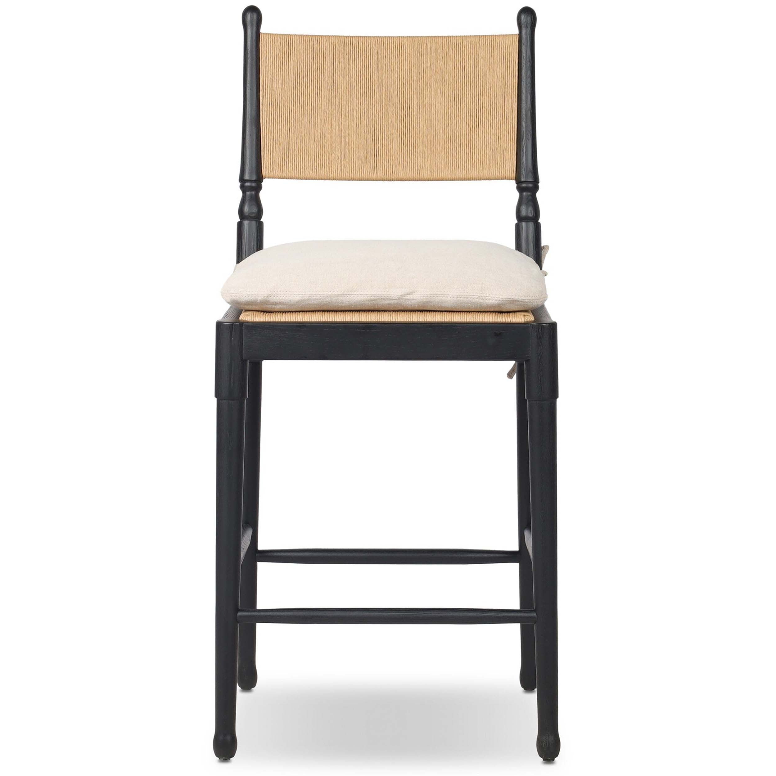 Fayth Bar + Counter Stool, Broadway Dune, Stained Black Ash