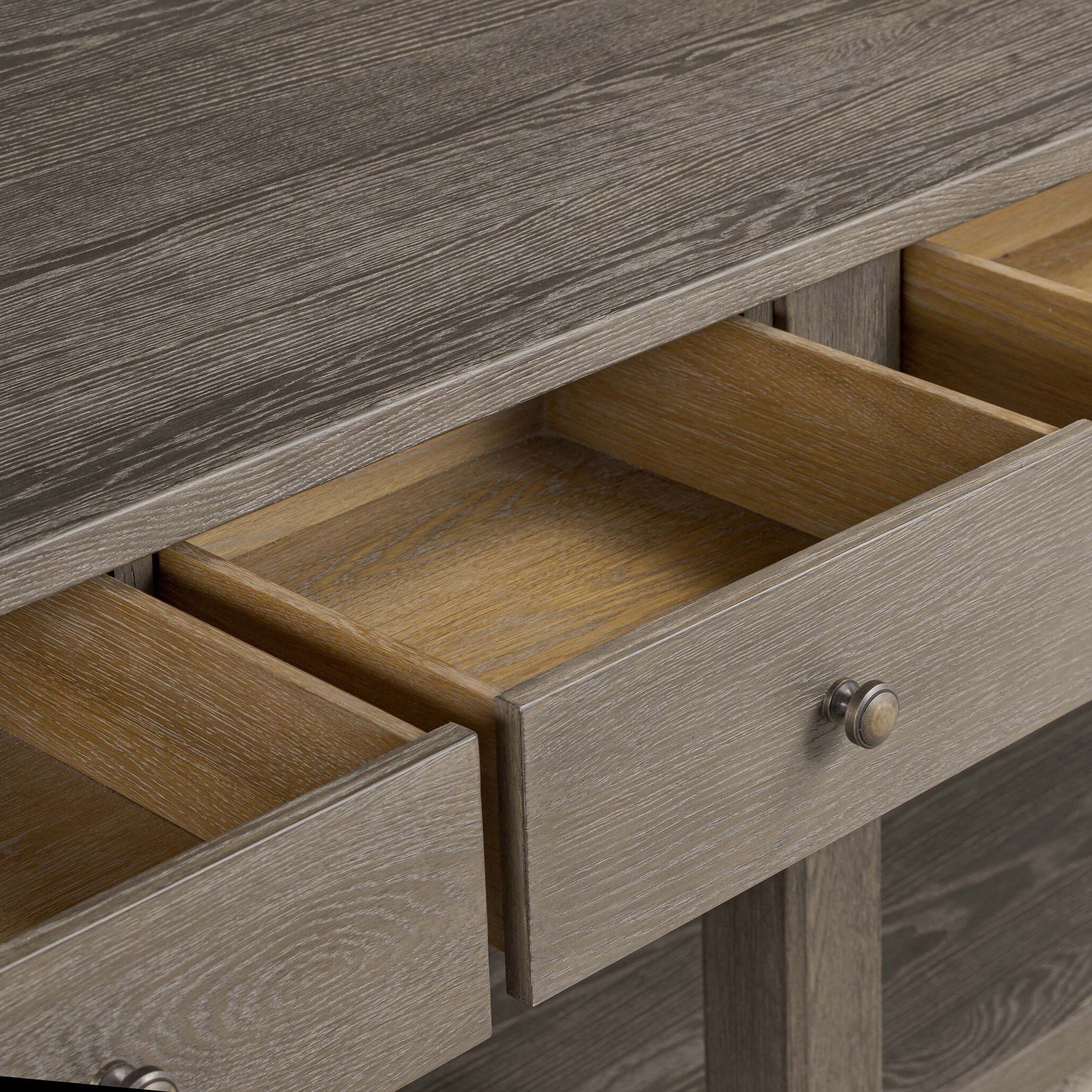 Elise Kitchen Island, Weathered Hazel Oak Veneer