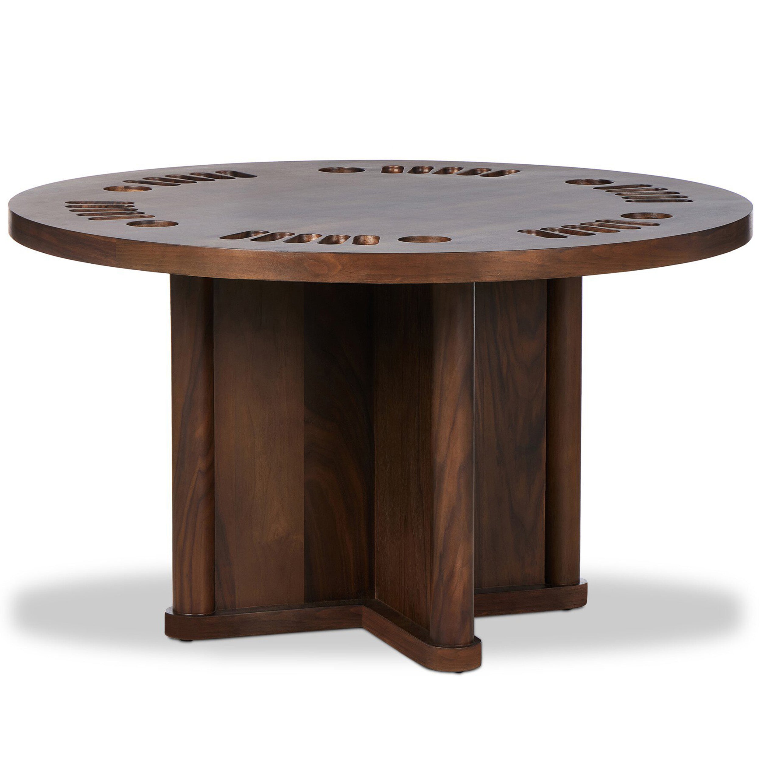 Mayfield Poker Table, Dark Walnut