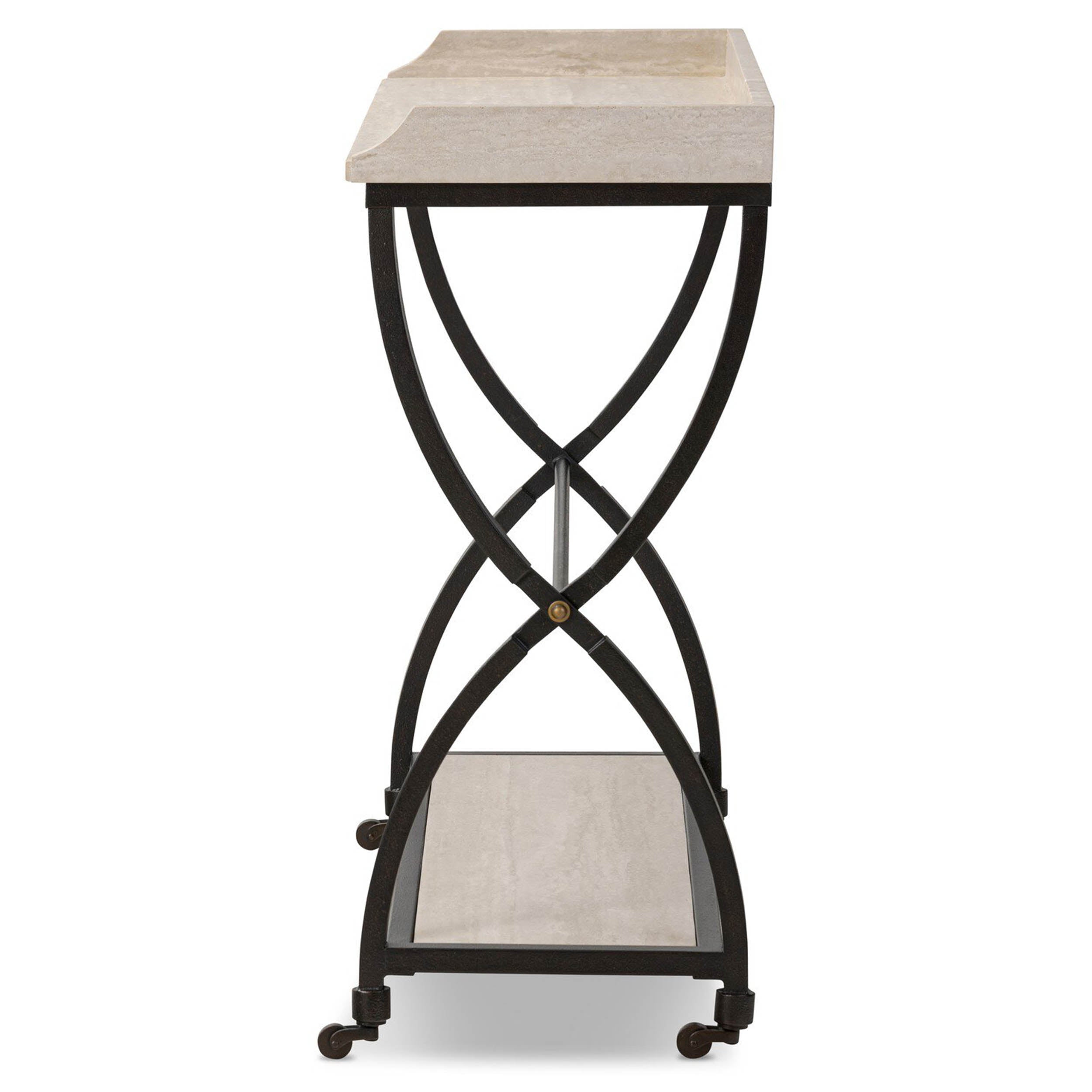 Six Beers Table, Travertine