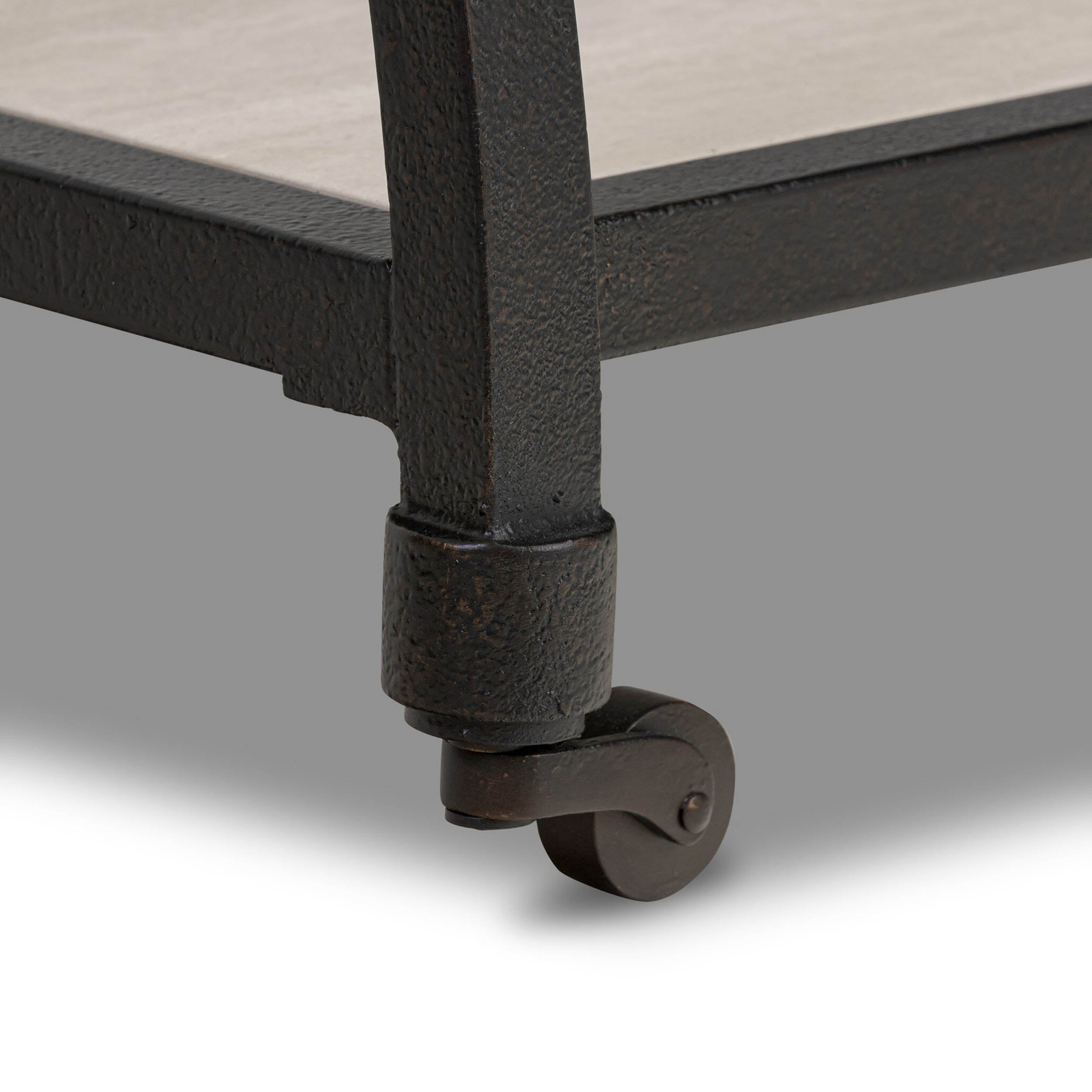 Six Beers Table, Travertine